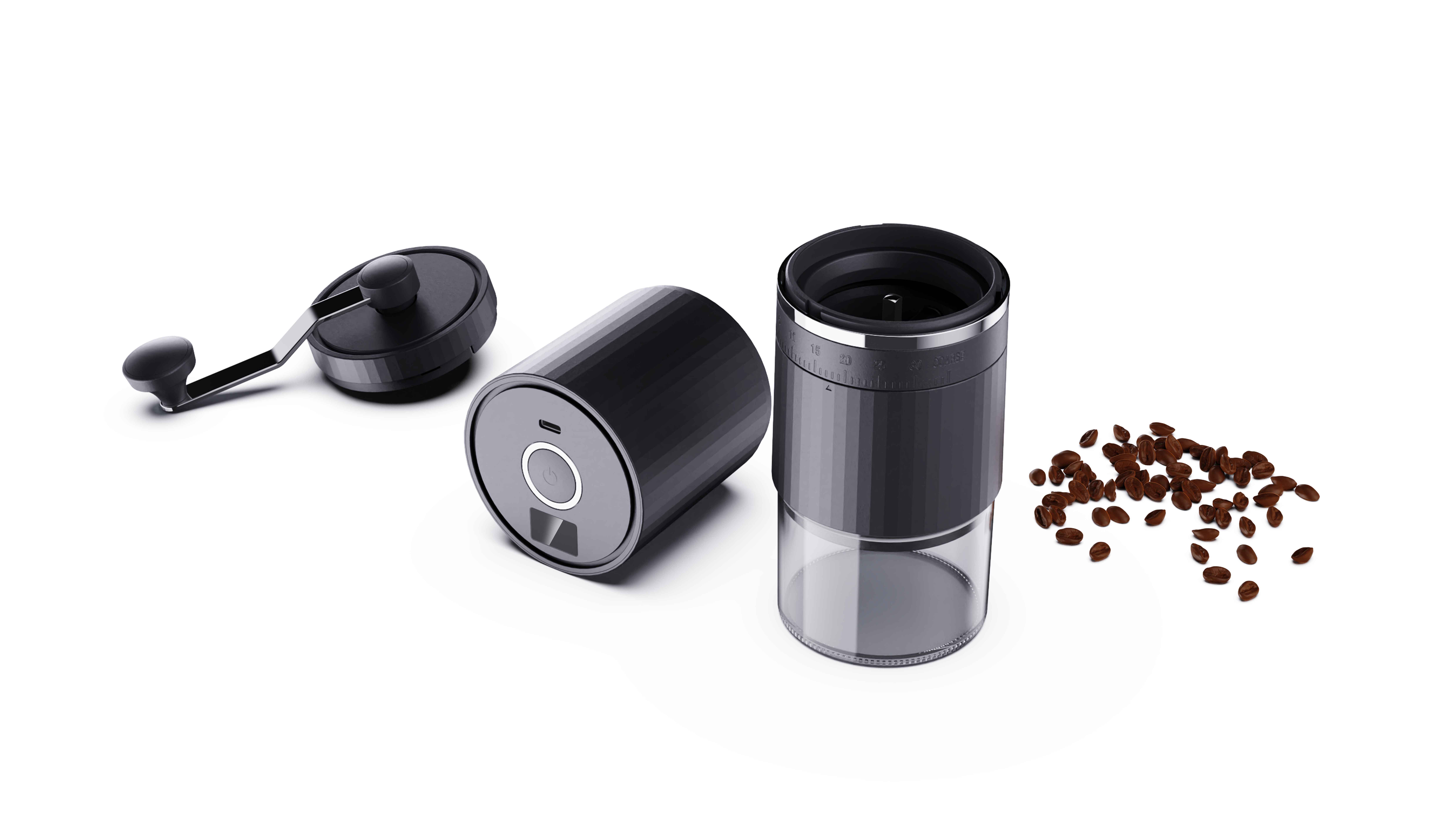 Coffee grinder，Coffee machine，Grinder，portable，Outdoor coffee machine，industrial design，coffee cup，