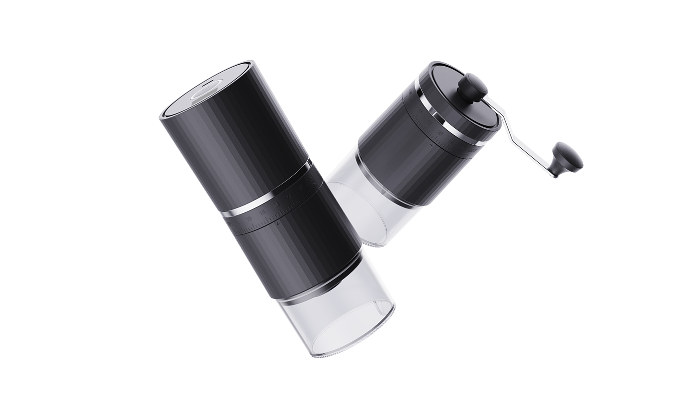 Coffee grinder，Coffee machine，Grinder，portable，Outdoor coffee machine，industrial design，coffee cup，