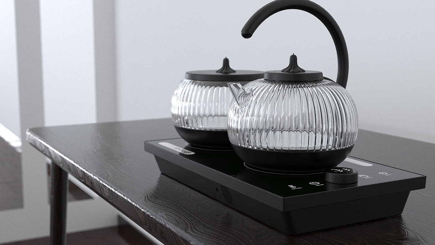 product design，Appearance design，industrial design，Electric kettle，Boiling teapot，Lifting beam pot，