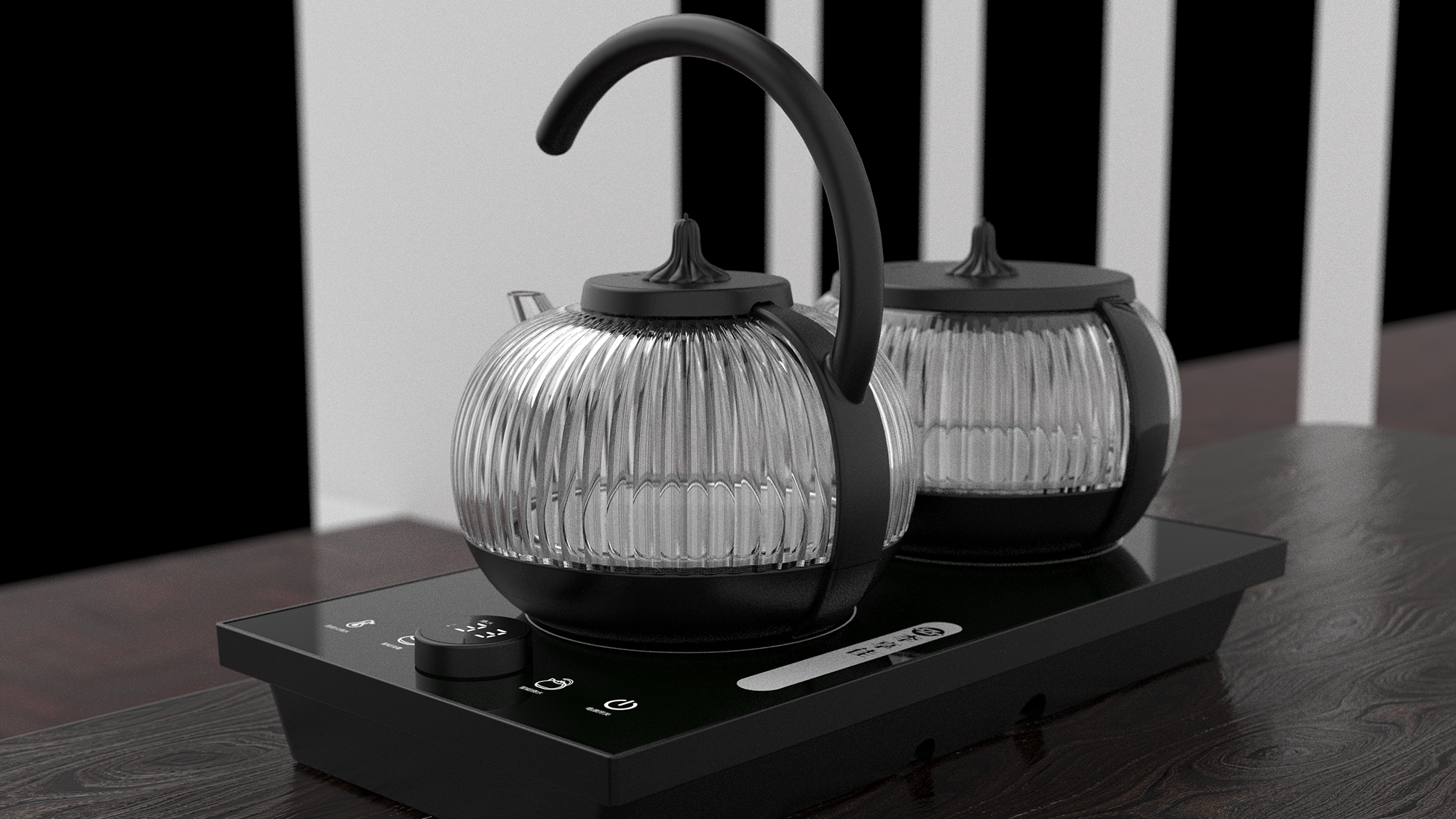 product design，Appearance design，industrial design，Electric kettle，Boiling teapot，Lifting beam pot，