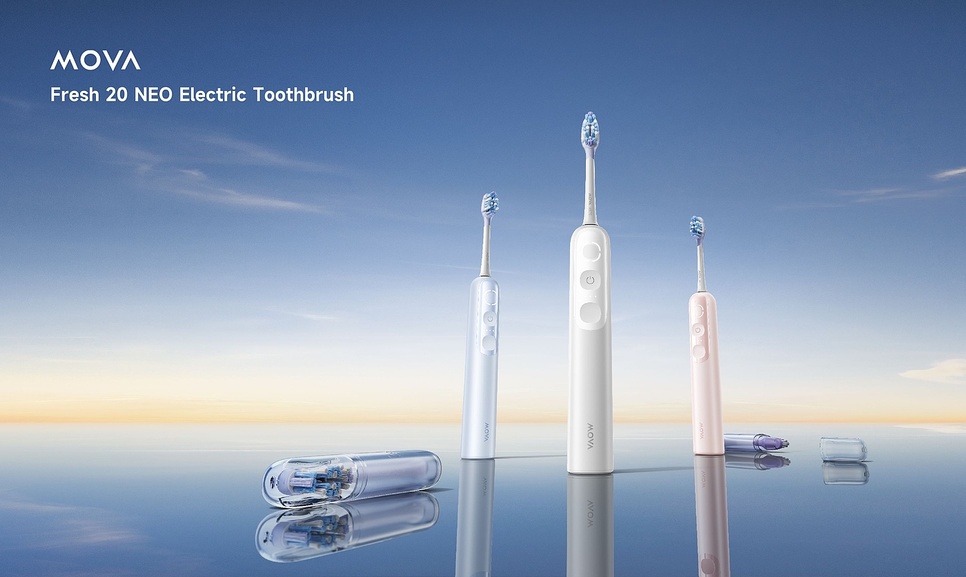 product design，Electric toothbrush，oral cavity，Personal care，Render，industrial design，