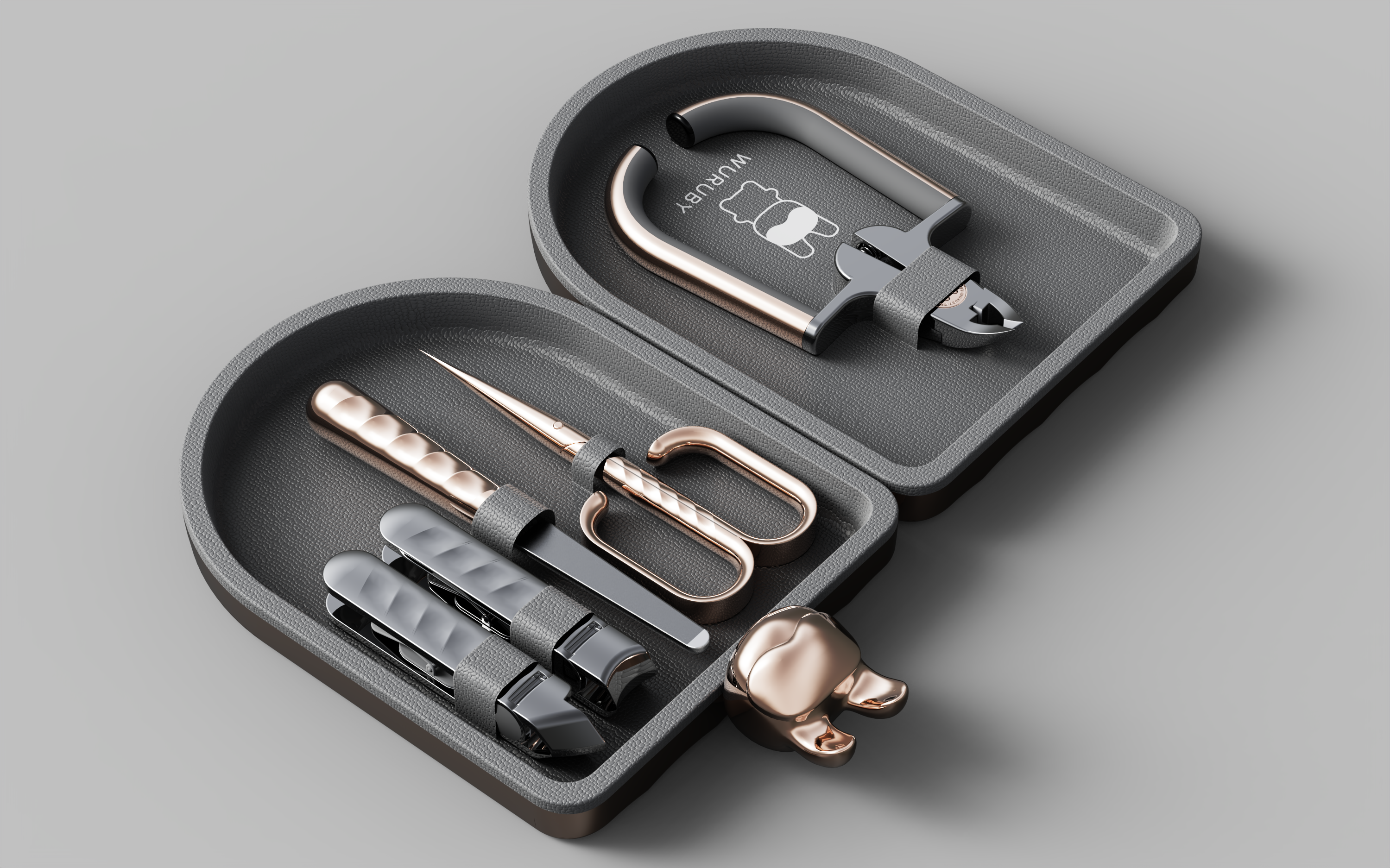 Black gold style tool set，