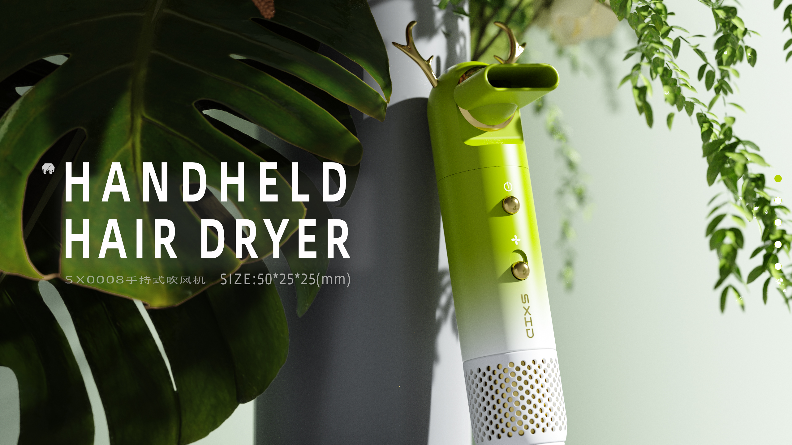 Hair dryer, portable hair dryer, a beauty protection.，