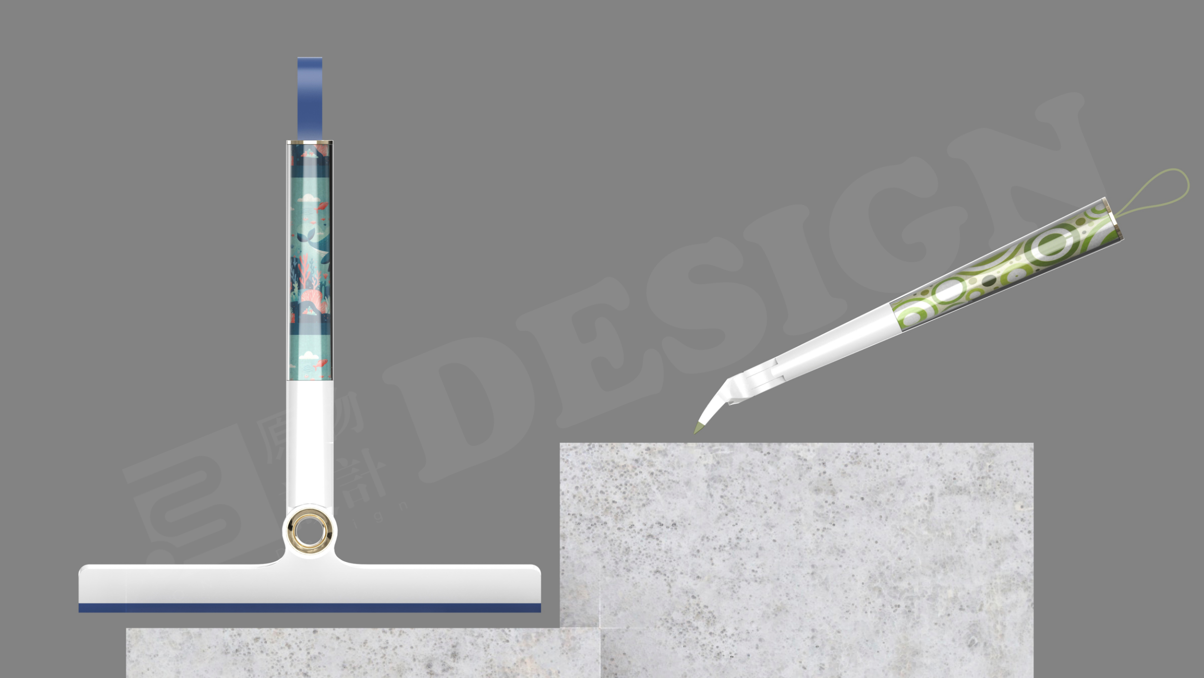 Handheld glass wiper，Hand scraping with short handle，