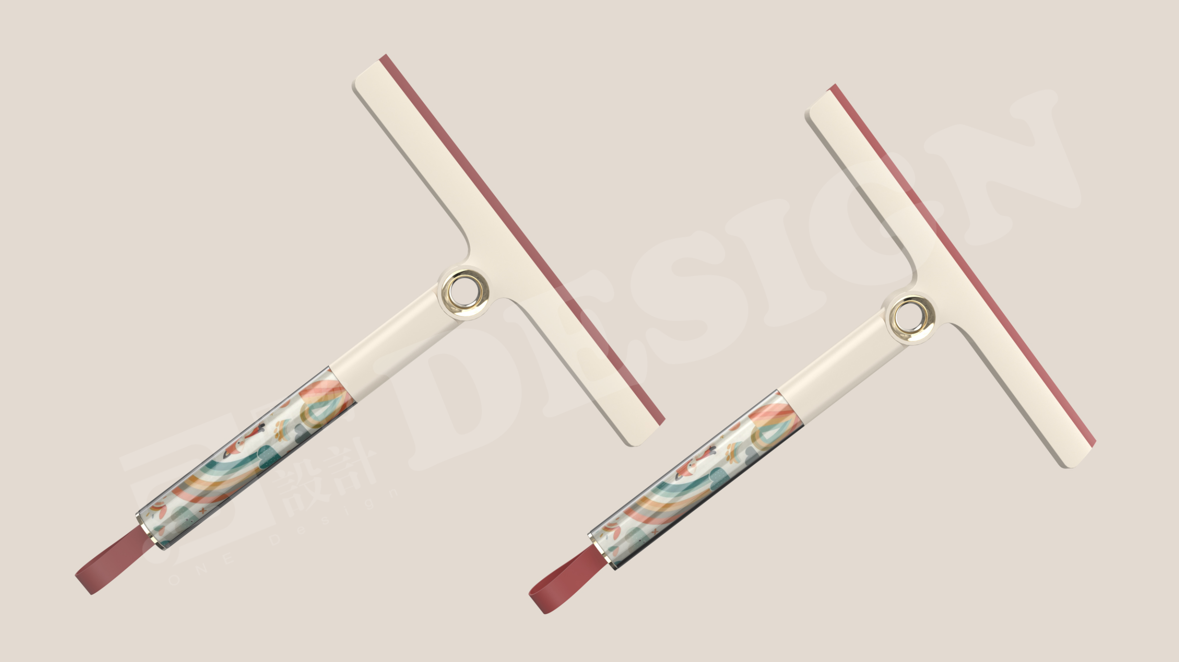 Handheld glass wiper，Hand scraping with short handle，