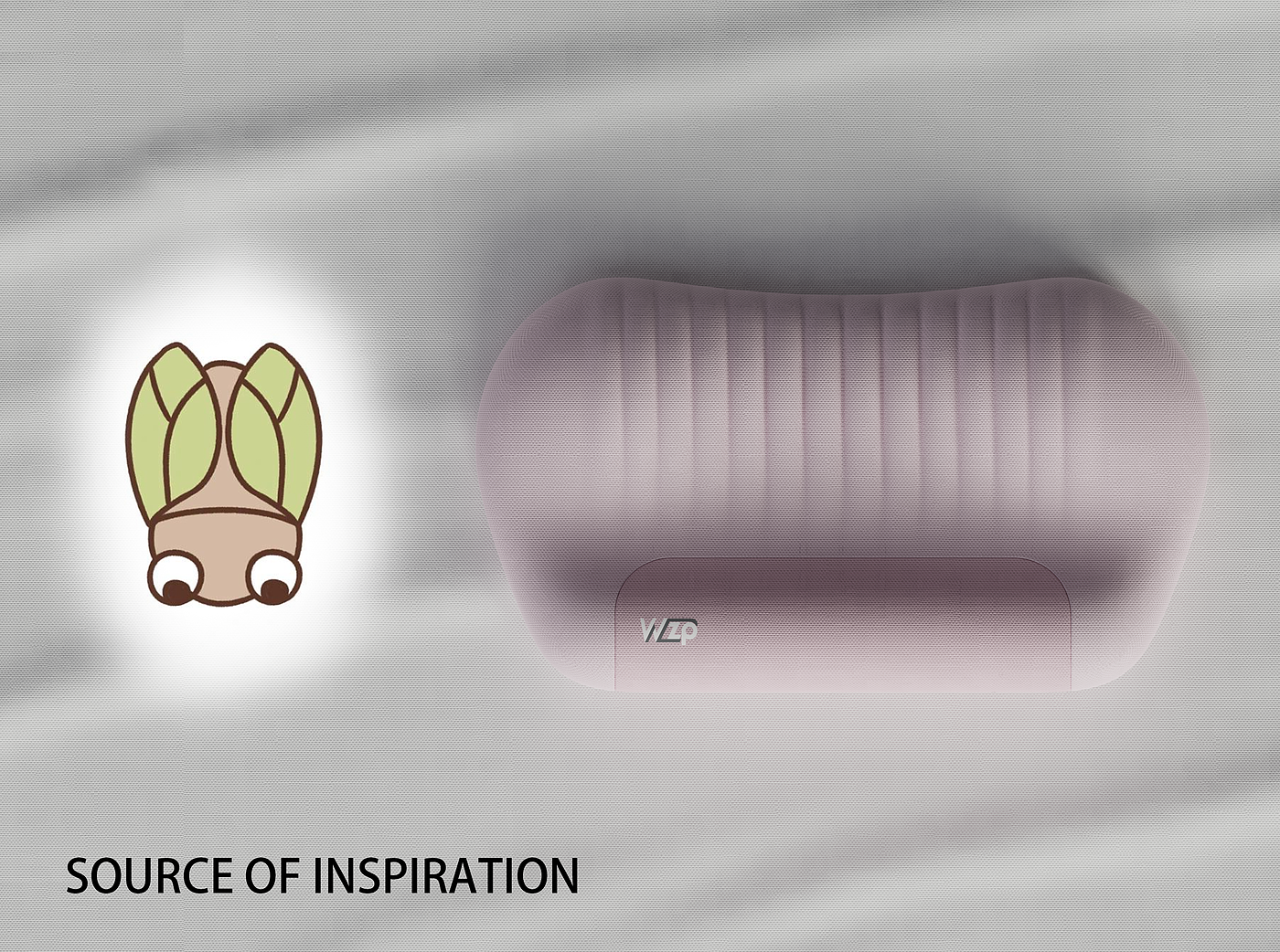 Bionics Design ，Pillow Design，Memory cotton products，pillow，Cervical vertebra repair pillow，Butterfly Pillow，Creative product design，originality，