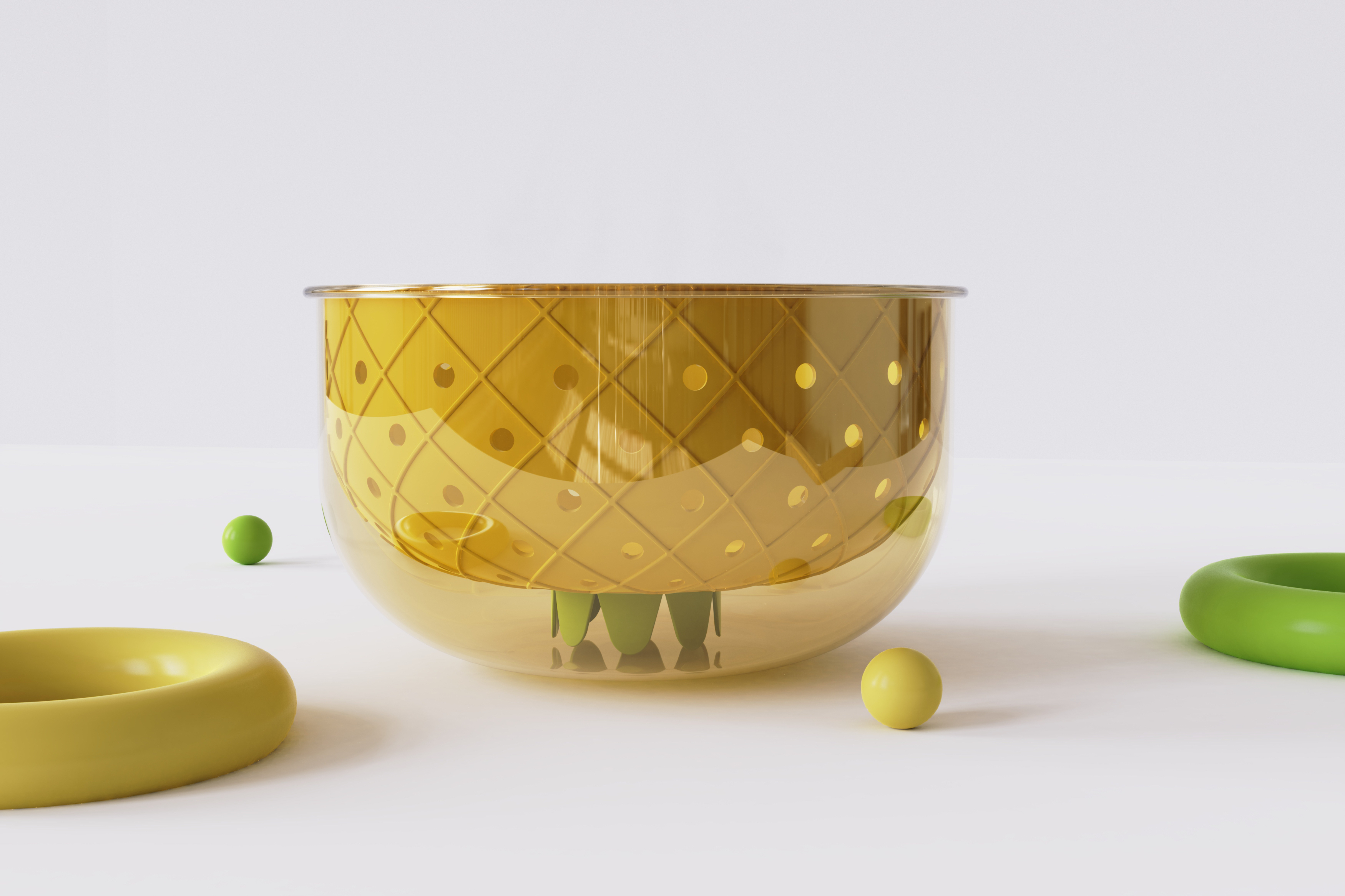 Original design，Bionics Design ，Drain basket，fruit basket.，Housewear & Furnishings，pineapple，