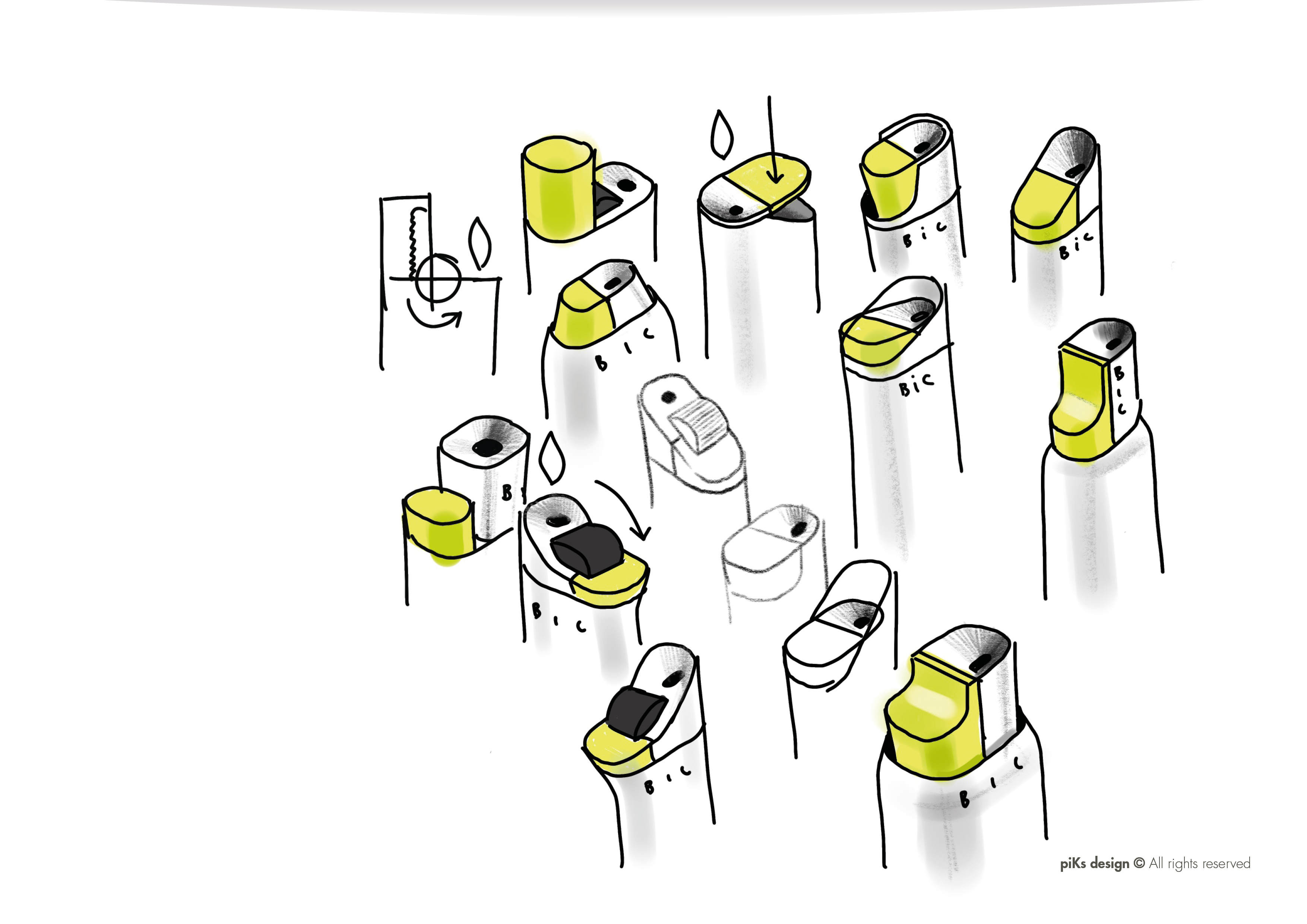 lighter，colour，BIC™ Lighter，bic lighter ，