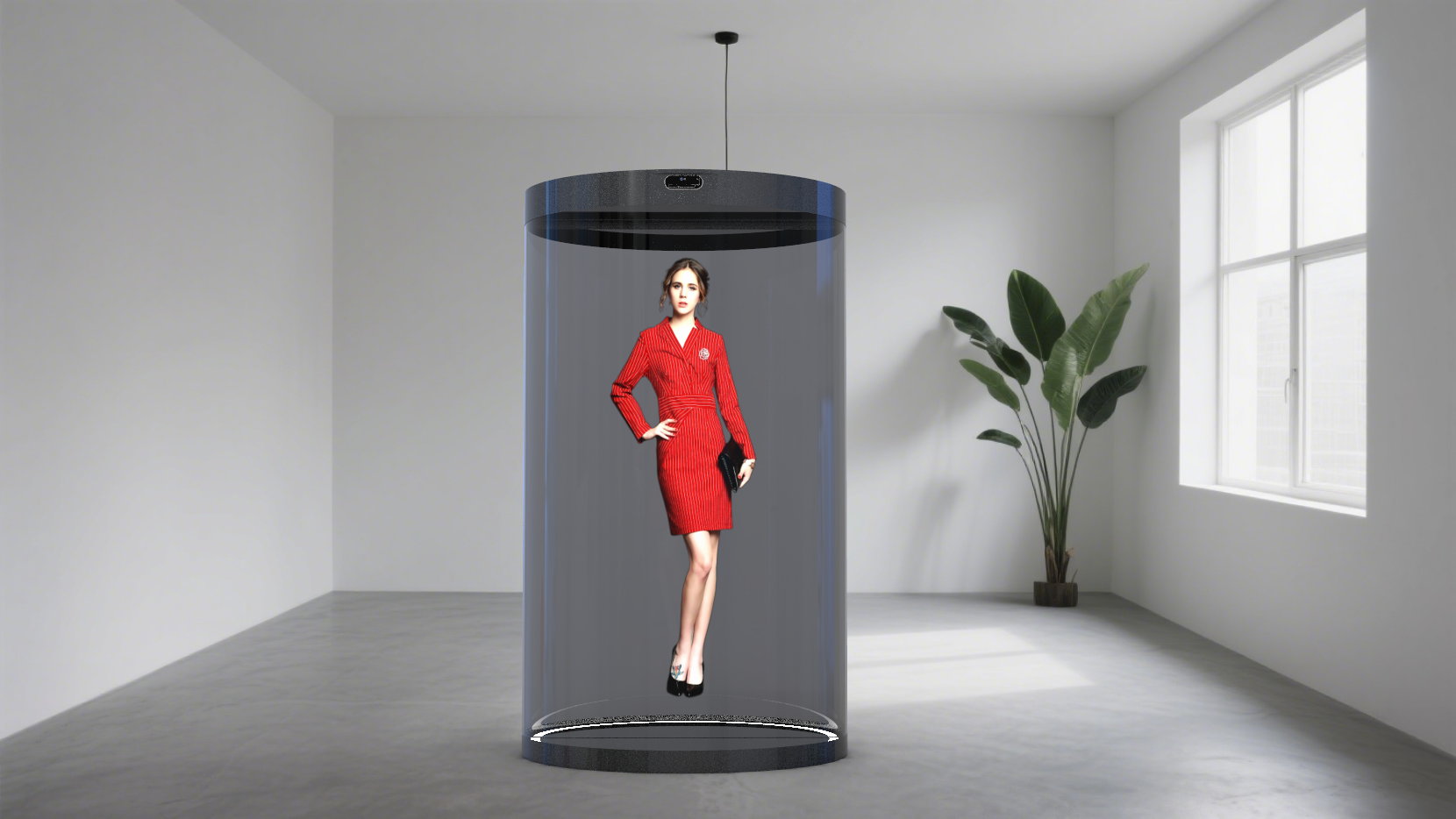 Holographic chamber，Digital man，mirror holographic digital man，