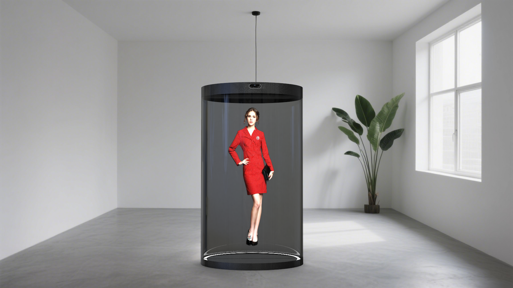 Holographic chamber，Digital man，mirror holographic digital man，