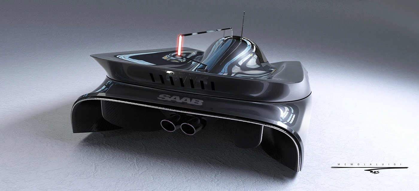 retro future ，Interstellar，SAAB，Improvised Design，liquid reflection，