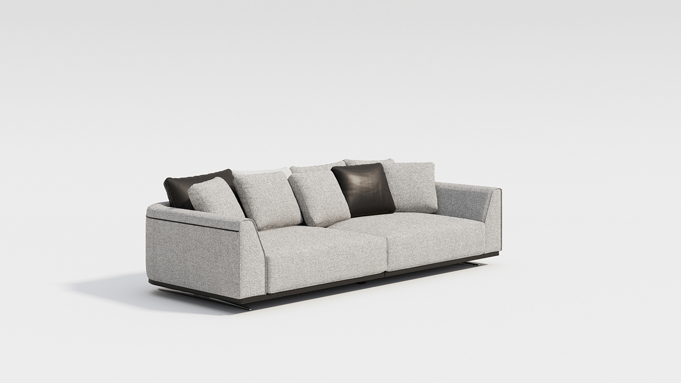 aurora，sofa，Italian design，tactile experience，Leatherwear，