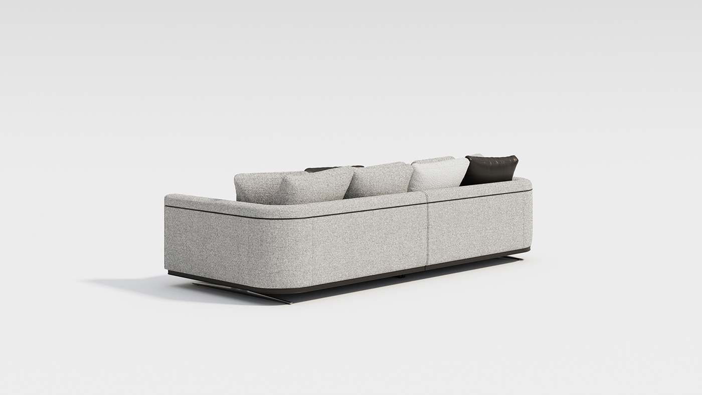 aurora，sofa，Italian design，tactile experience，Leatherwear，