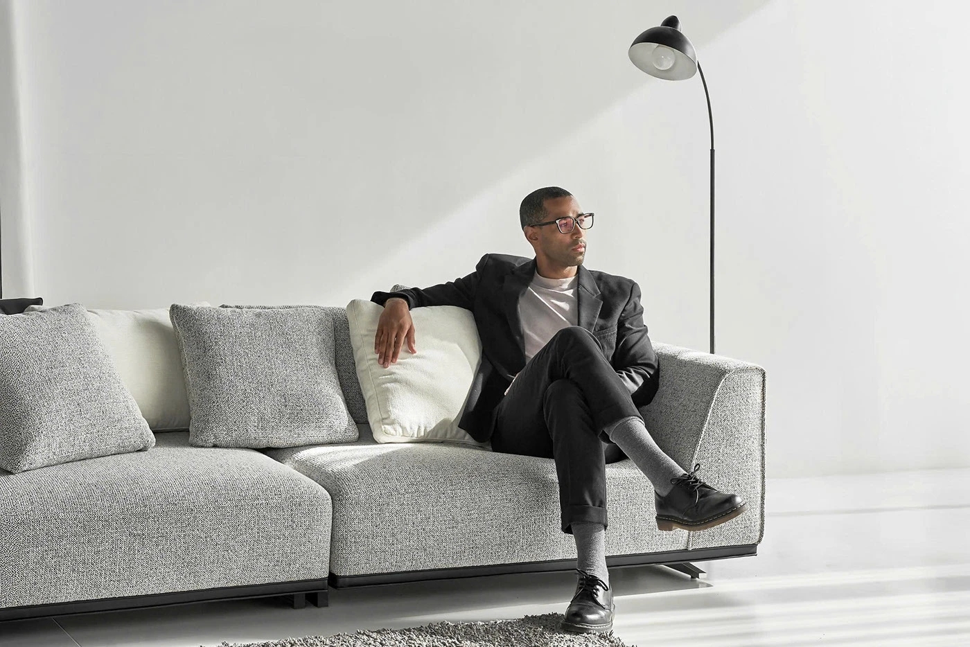 aurora，sofa，Italian design，tactile experience，Leatherwear，