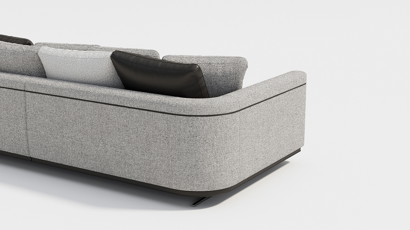 aurora，sofa，Italian design，tactile experience，Leatherwear，