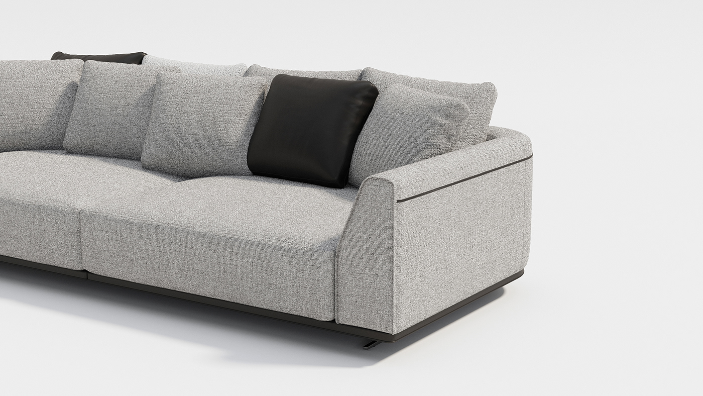 aurora，sofa，Italian design，tactile experience，Leatherwear，