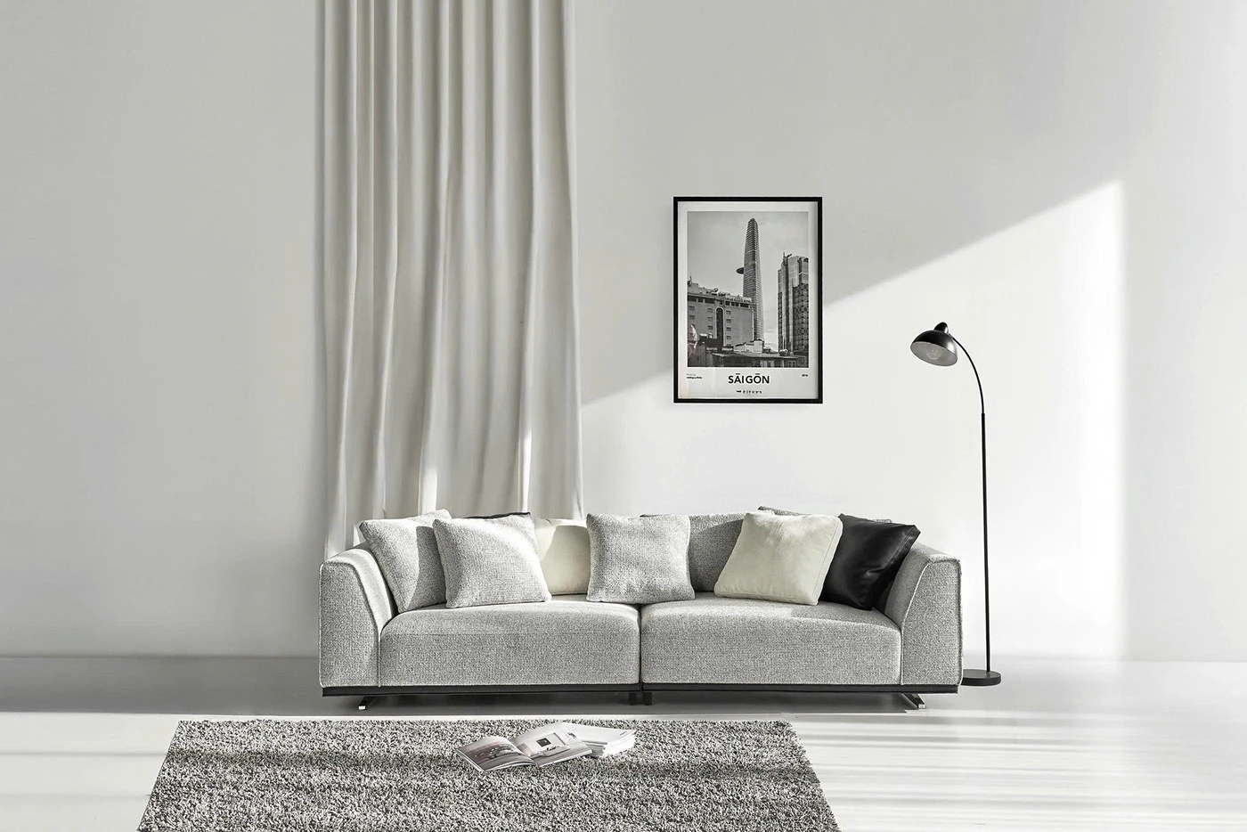 aurora，sofa，Italian design，tactile experience，Leatherwear，