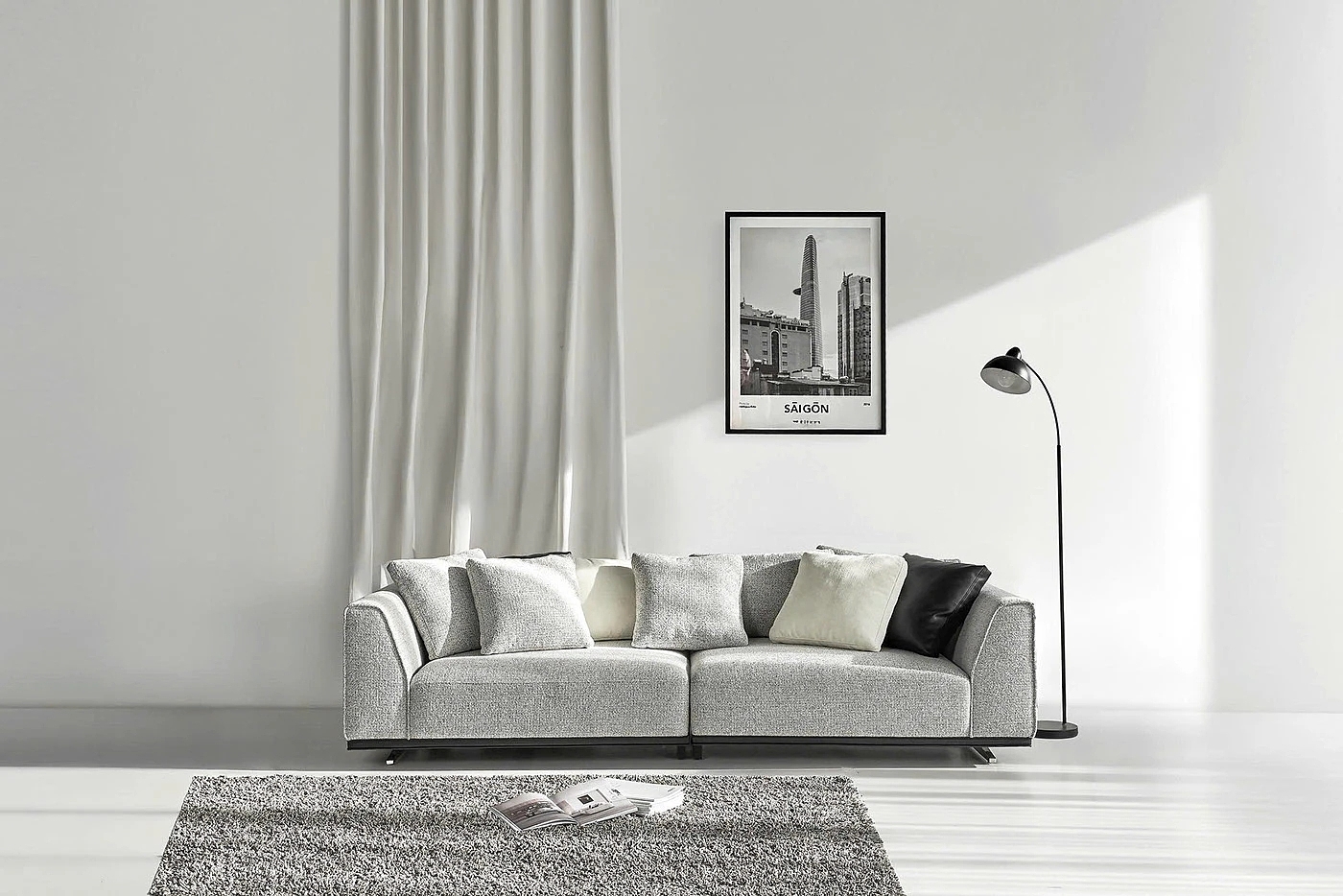 aurora，sofa，Italian design，tactile experience，Leatherwear，