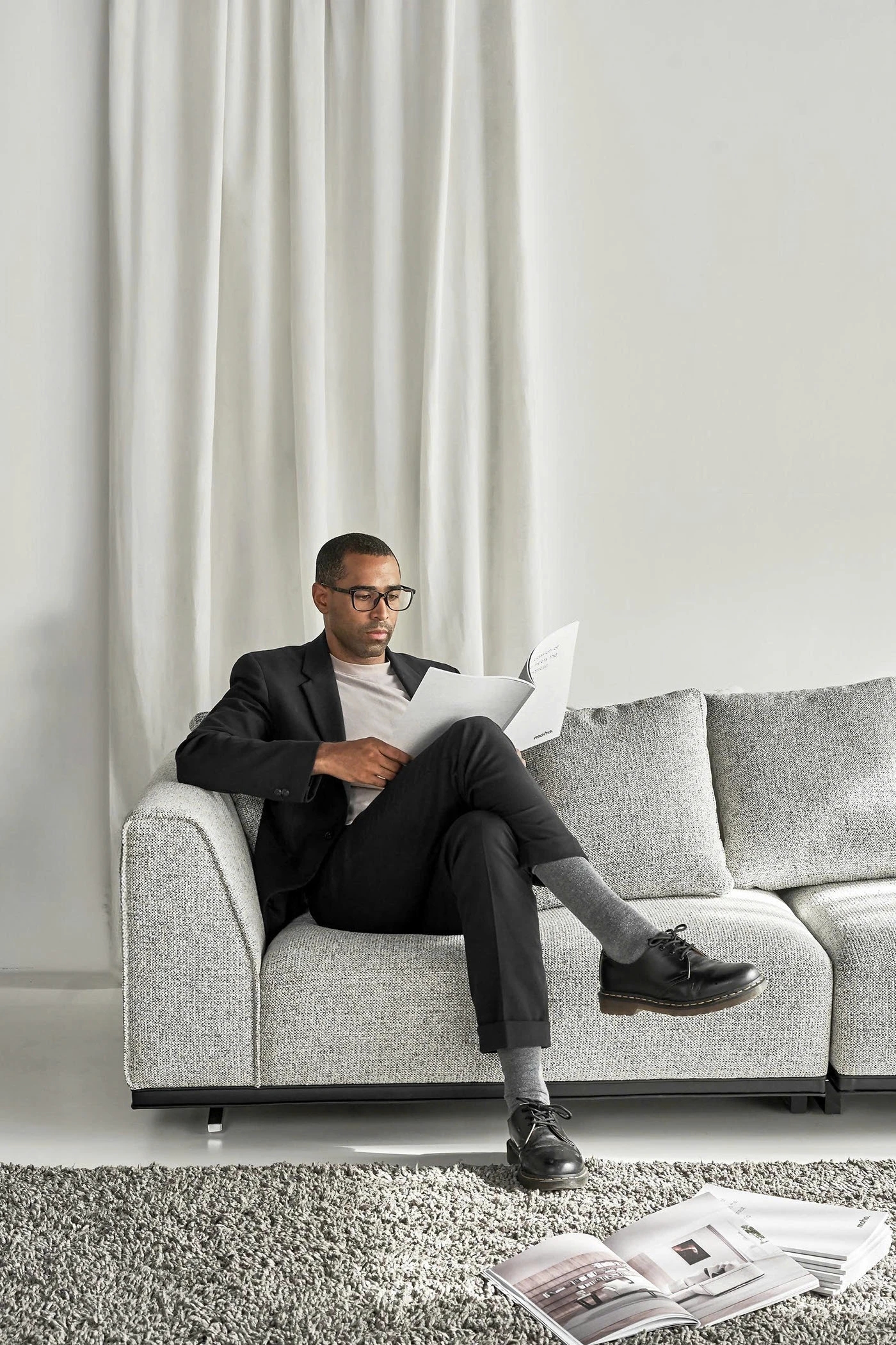 aurora，sofa，Italian design，tactile experience，Leatherwear，