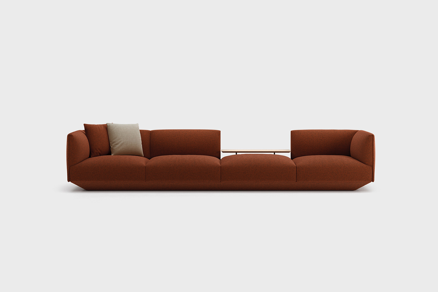 atmosphere，Suspended base，sofa，Modular design，sense of lightness，