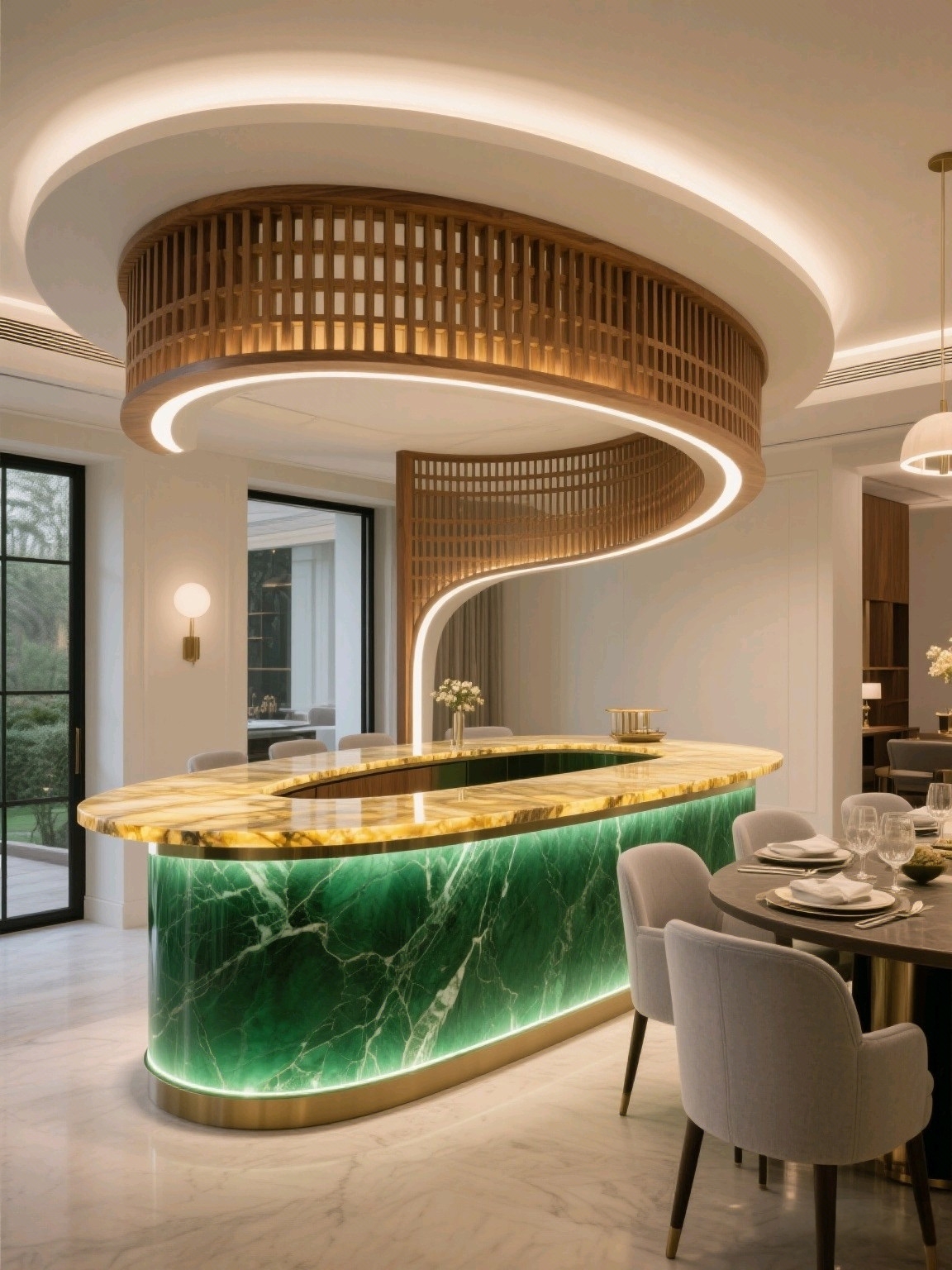 transparent stone，Luxury Stone，luminous table，natural stone，