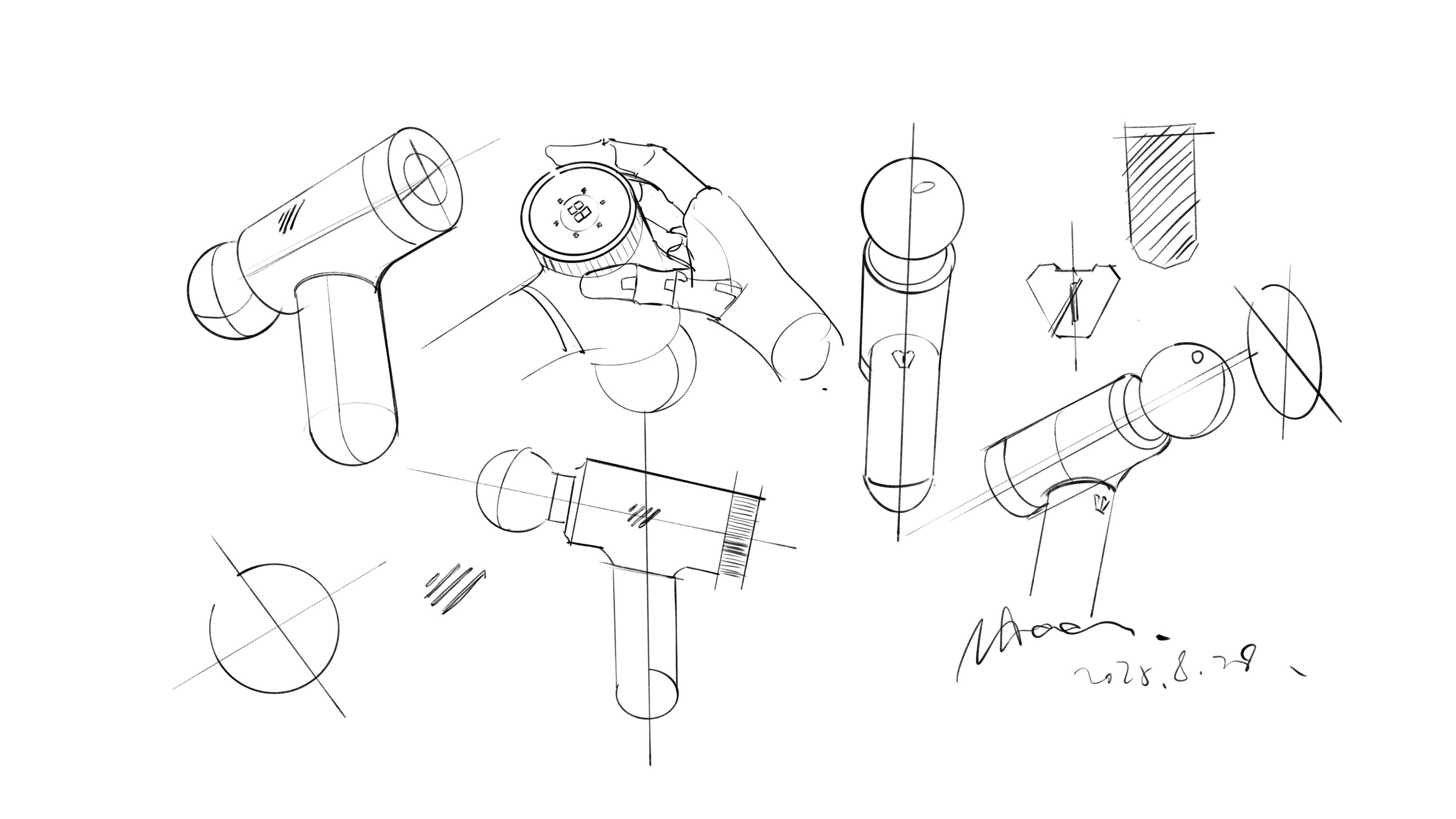 Fascia gun，massage，product design，Designer daily，Fascia gun，massage，product design，fascia，Designer daily，fascia，