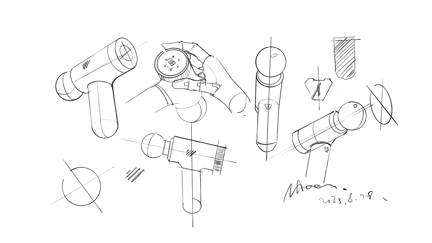 Fascia gun，massage，product design，Designer daily，Fascia gun，massage，product design，fascia，Designer daily，fascia，