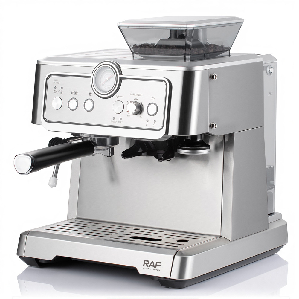 Coffee machine, grinding, brewing, boiler, extraction，