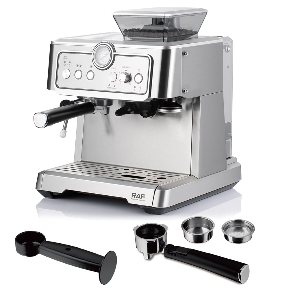 Coffee machine, grinding, brewing, boiler, extraction，