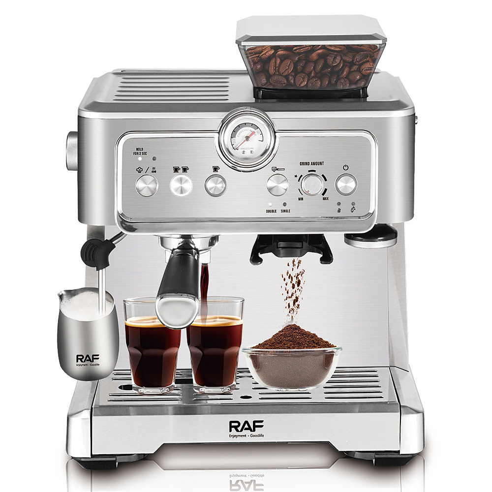 Coffee machine, grinding, brewing, boiler, extraction，