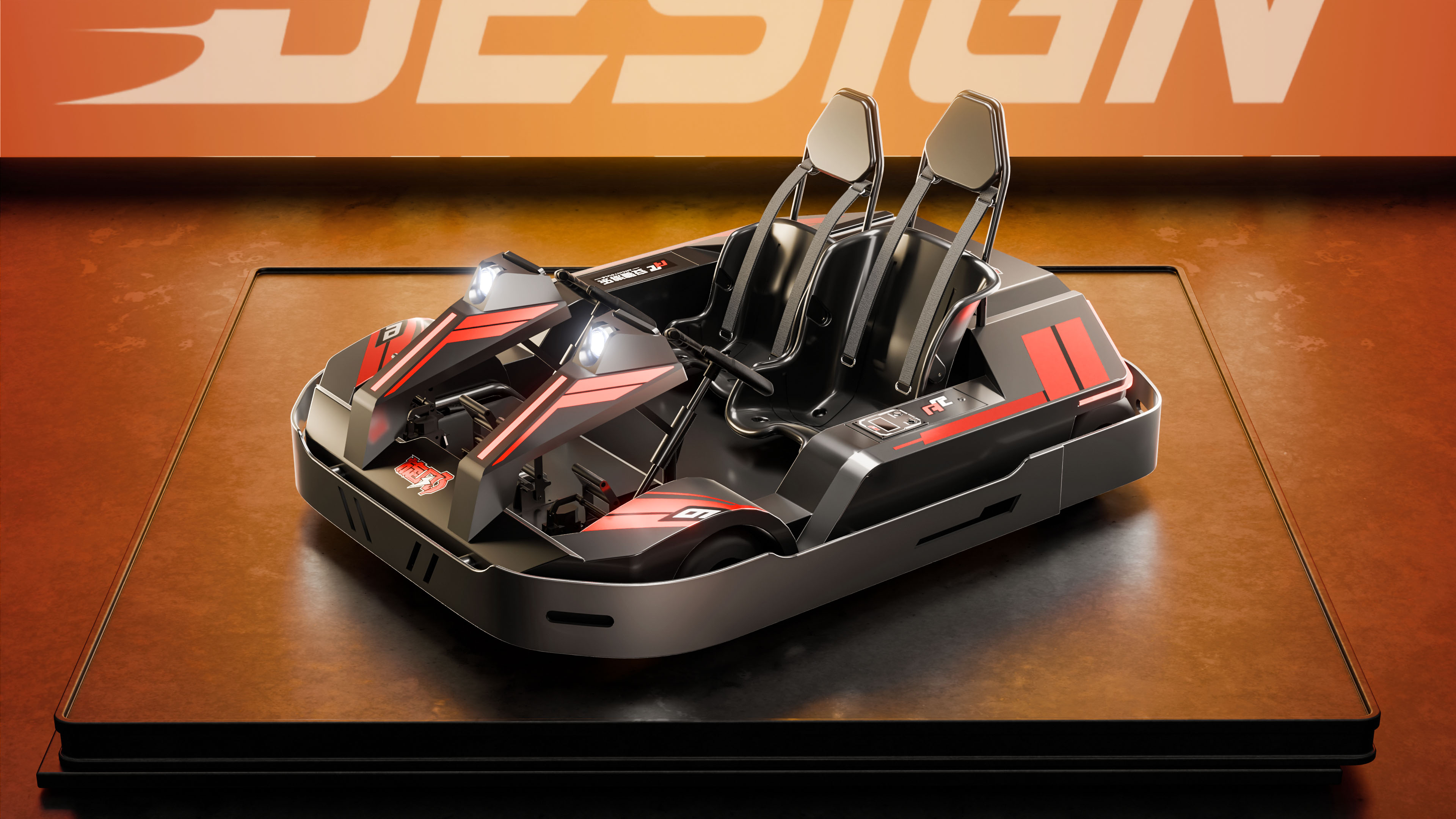 Vehicle design，Amusement Product Design，Entertainment Design，E-sports design，go-kart，vehicle，