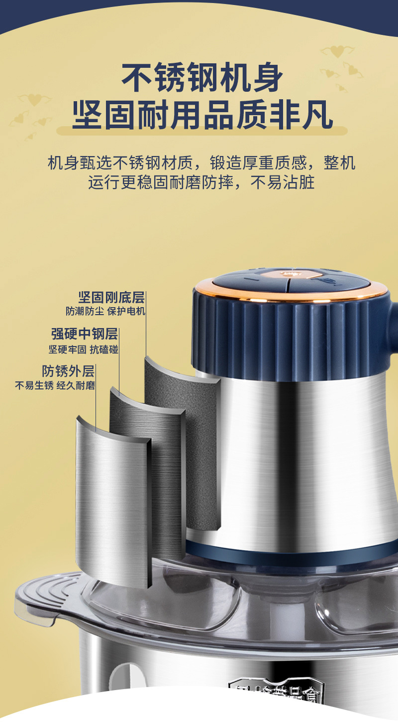 Meat grinder, dough mixer, speed regulation，