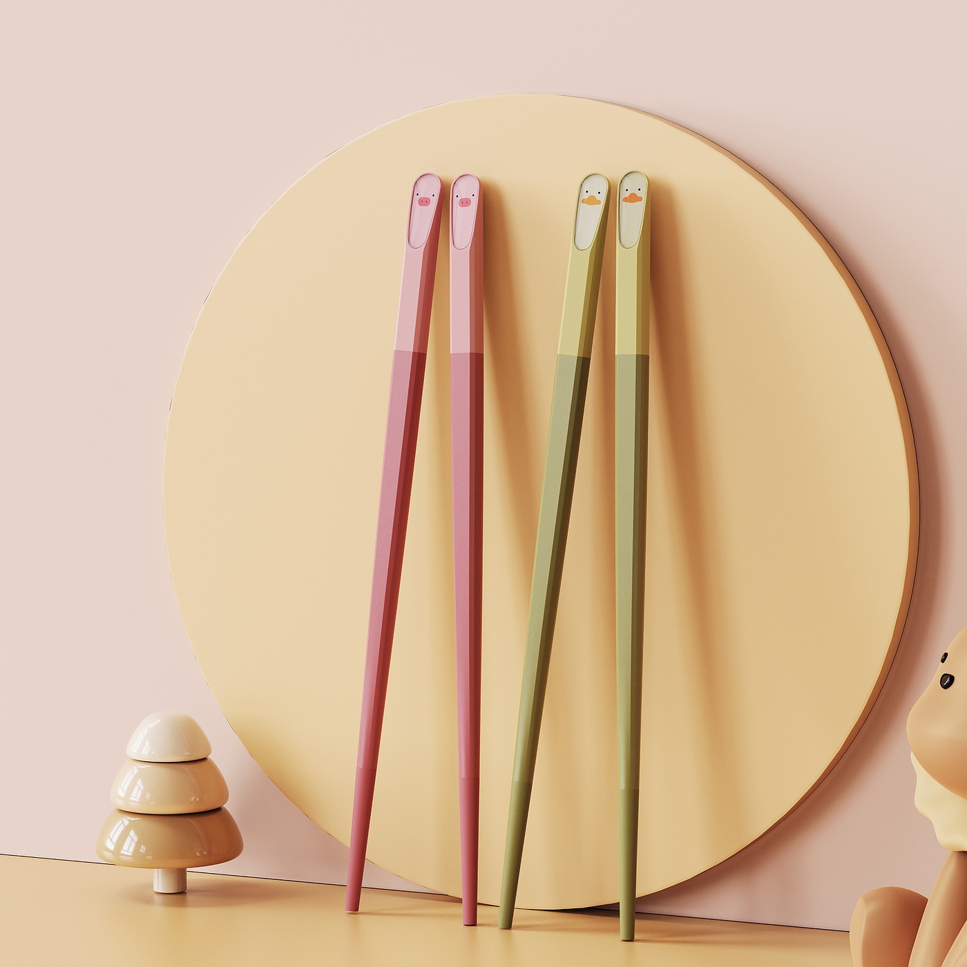 Chopsticks creative rendering，Modeling and rendering，Explosive Details，