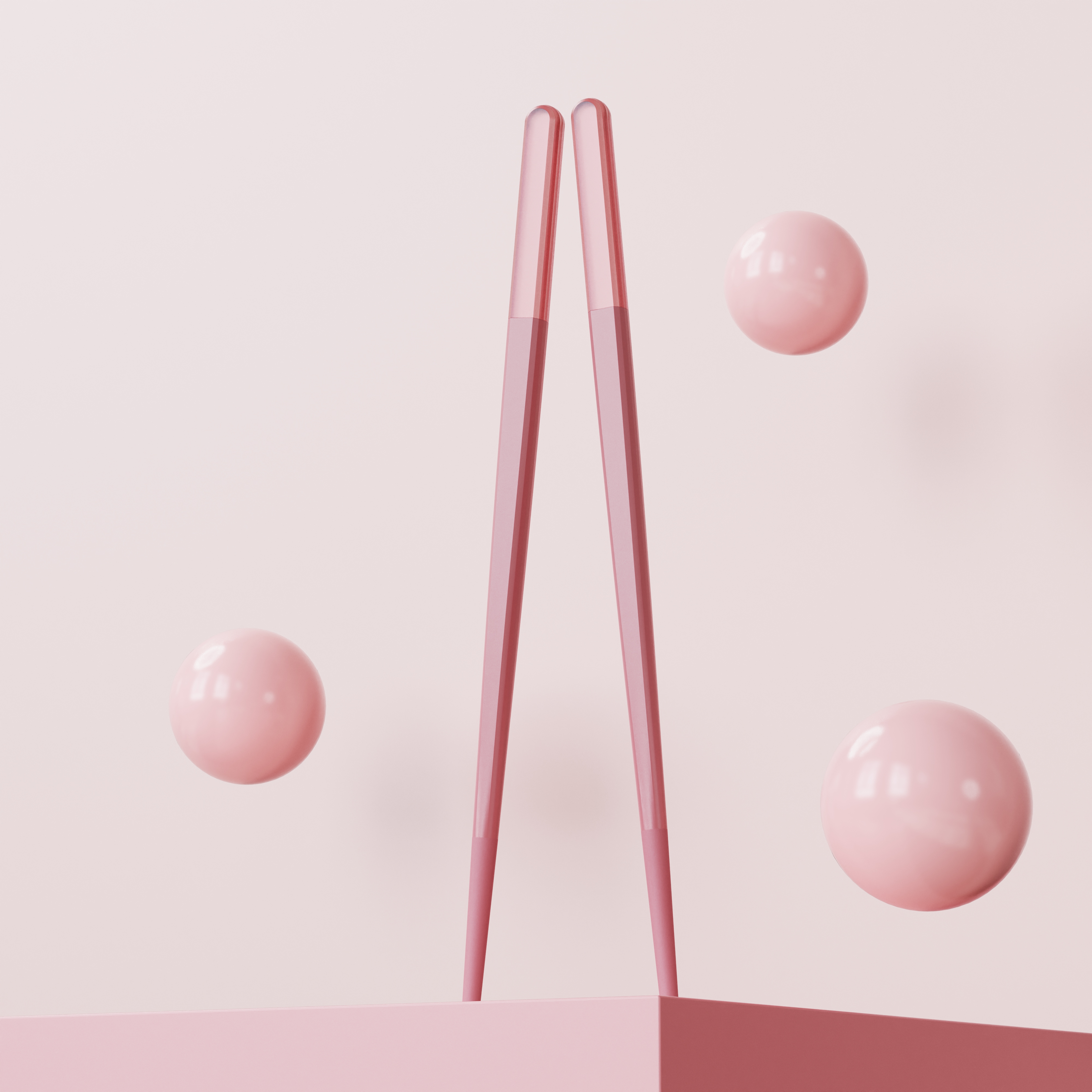 Chopsticks creative rendering，Modeling and rendering，Explosive Details，