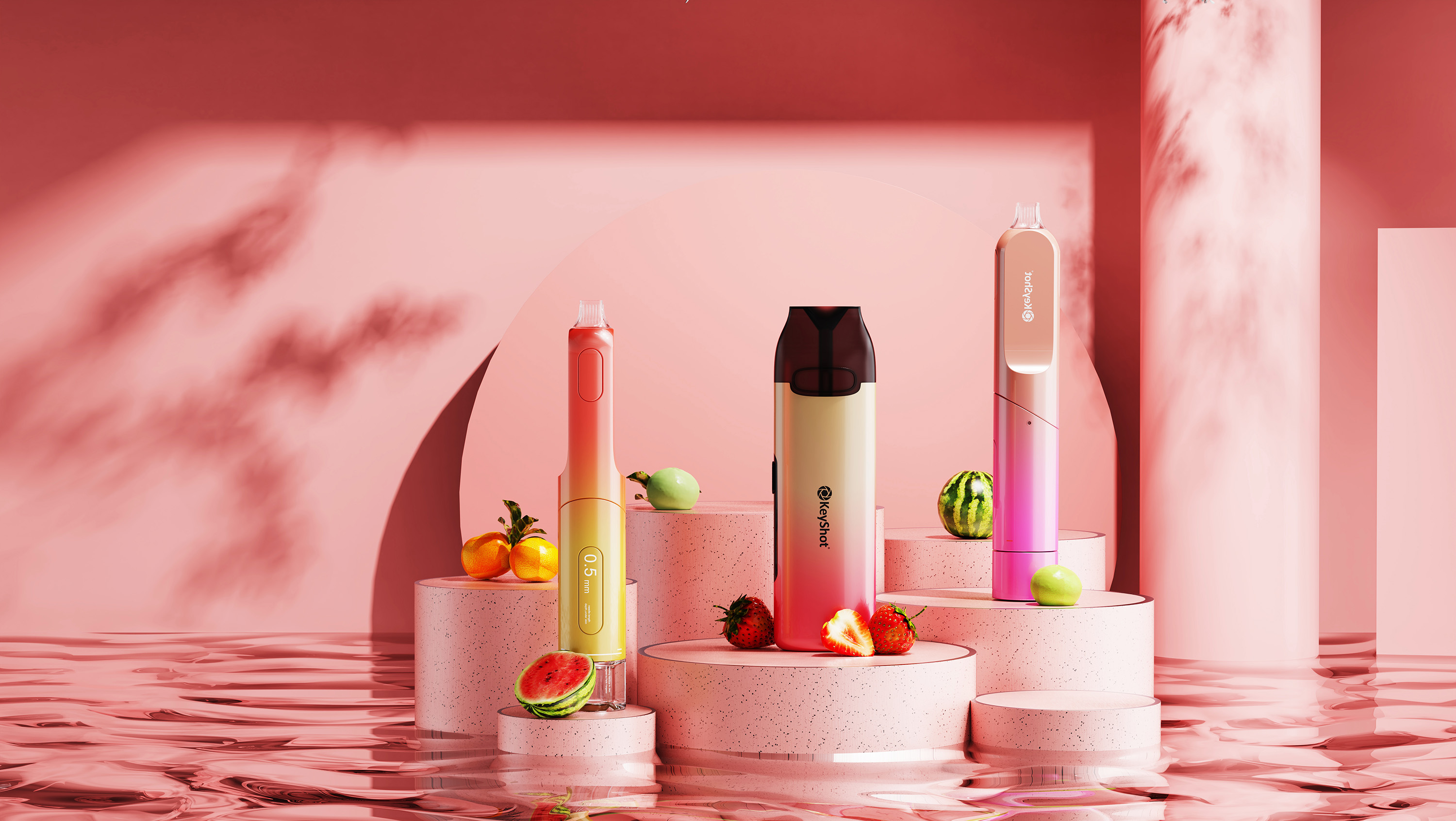 Keyshot rendering，Keyshot scene rendering，Render，industrial design，product design，