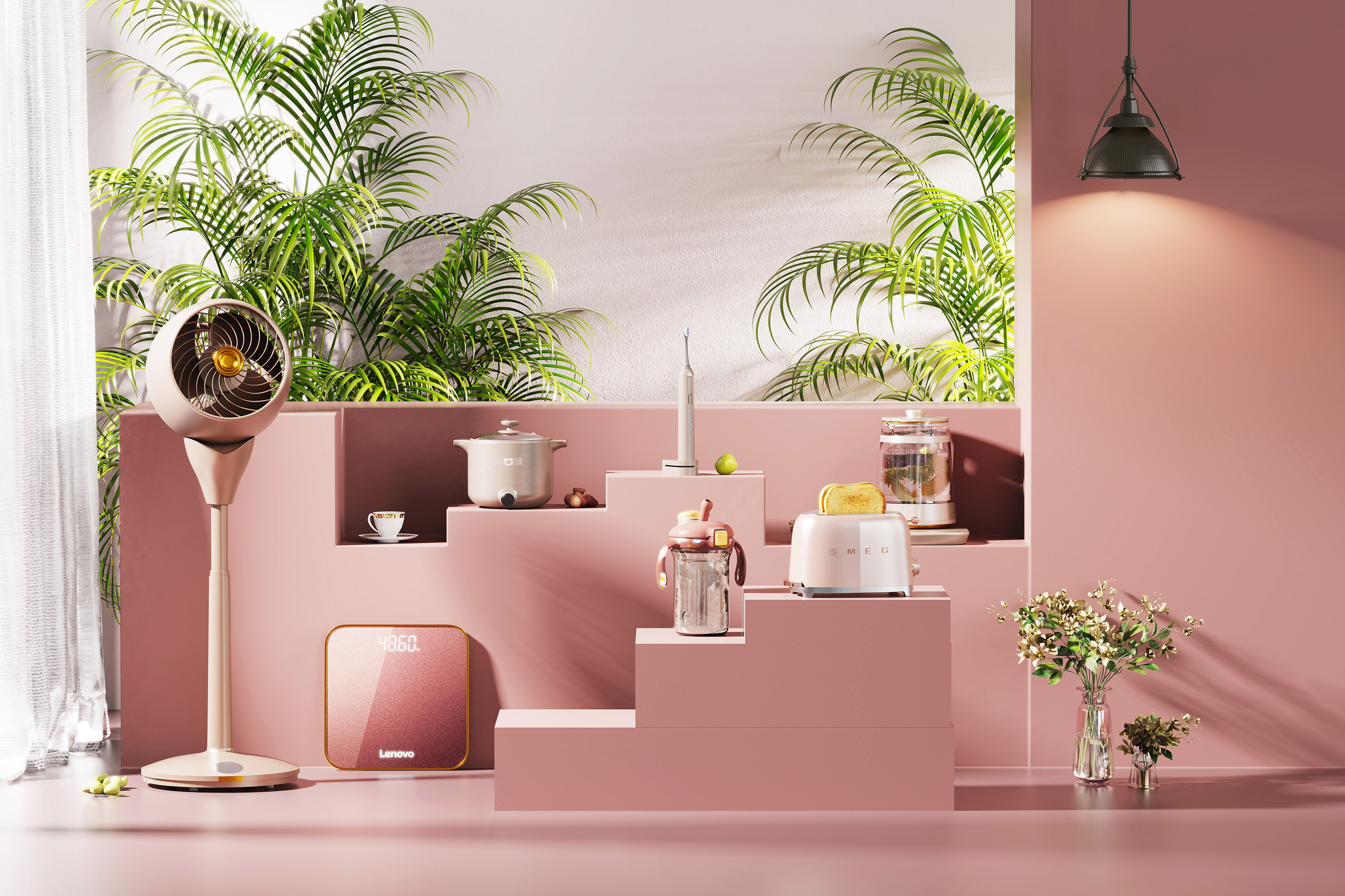 Keyshot rendering，Keyshot scene rendering，Render，industrial design，product design，