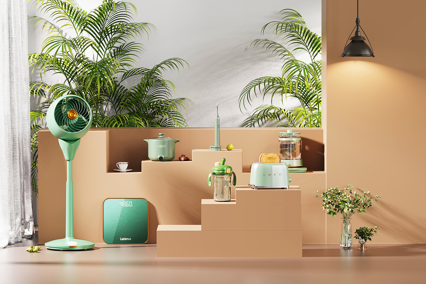 Keyshot rendering，Keyshot scene rendering，Render，industrial design，product design，