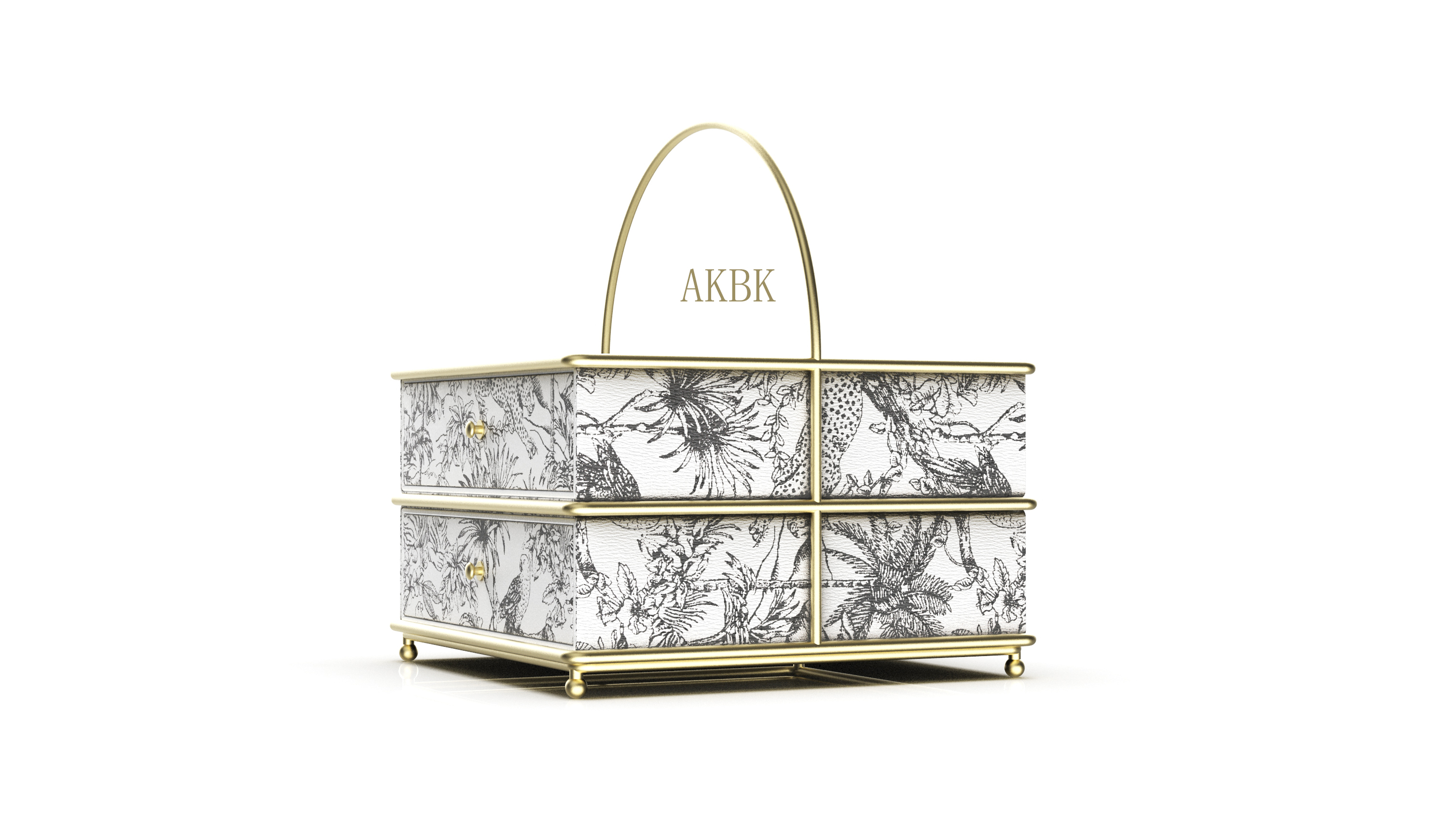 Storage box, ornaments, luxury products storage, leather，