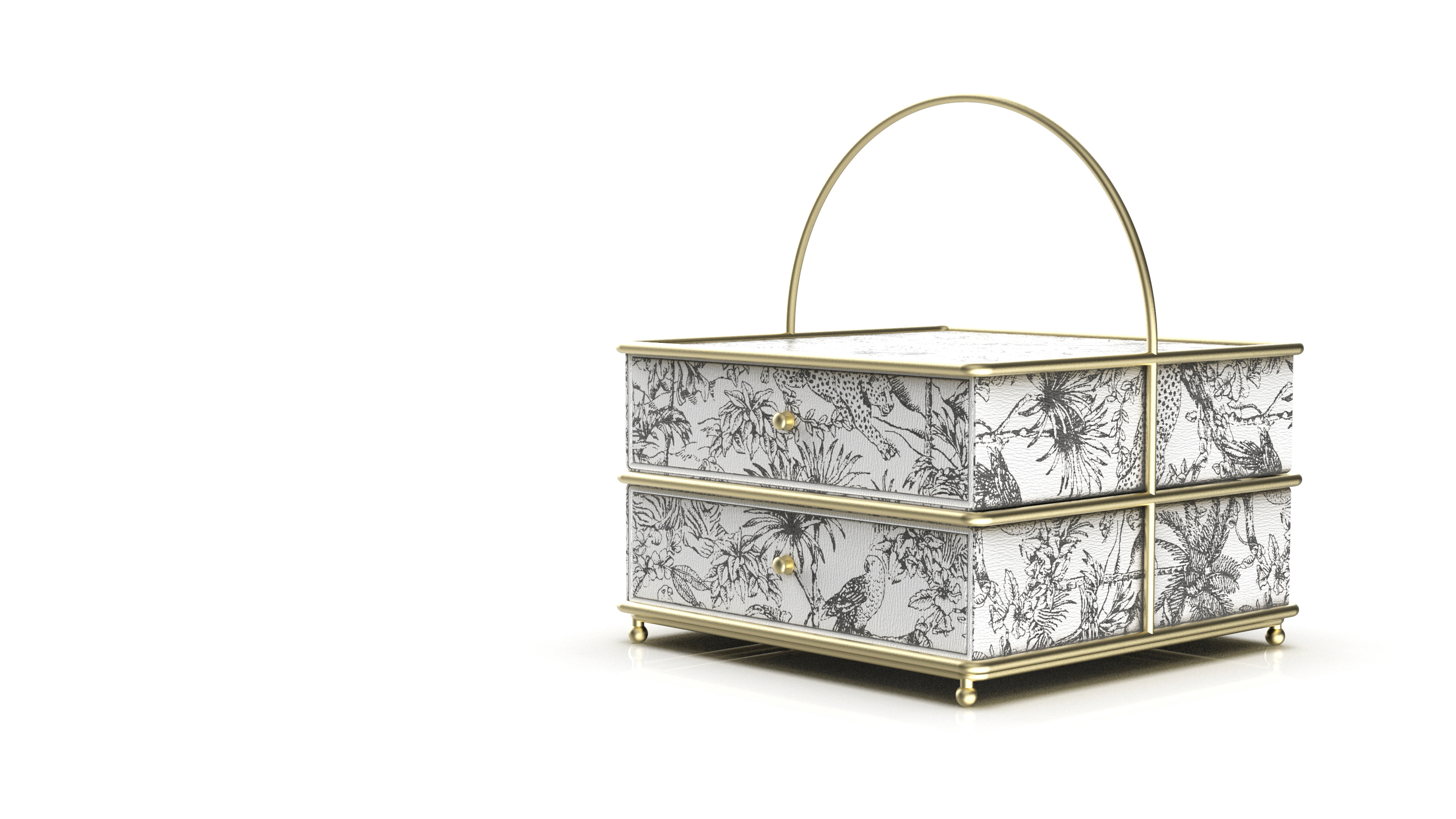 Storage box, ornaments, luxury products storage, leather，