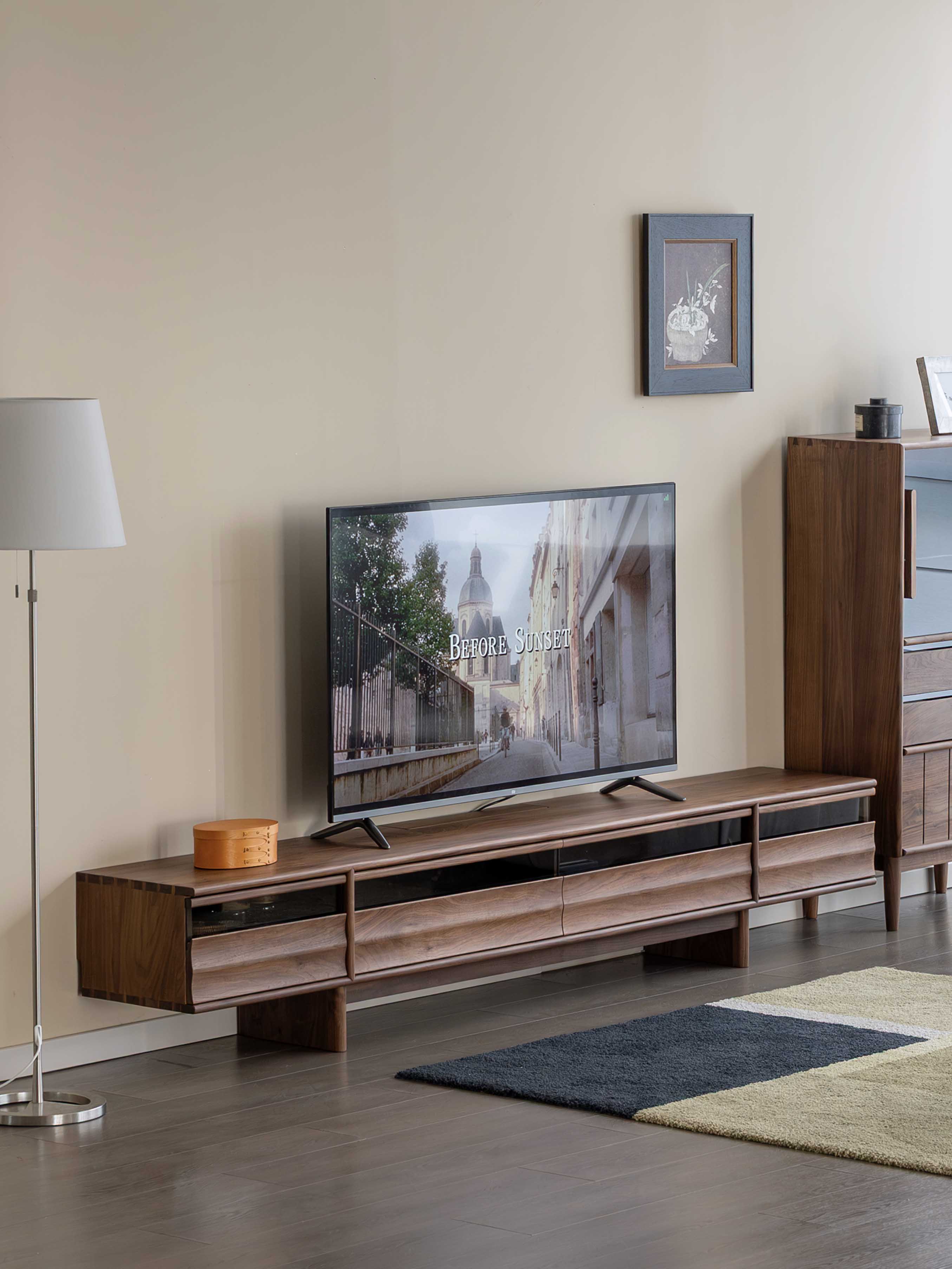 Black walnut furniture，Solid wood furniture，Original design，Residential Furniture，furniture design ，TV cabinet design，