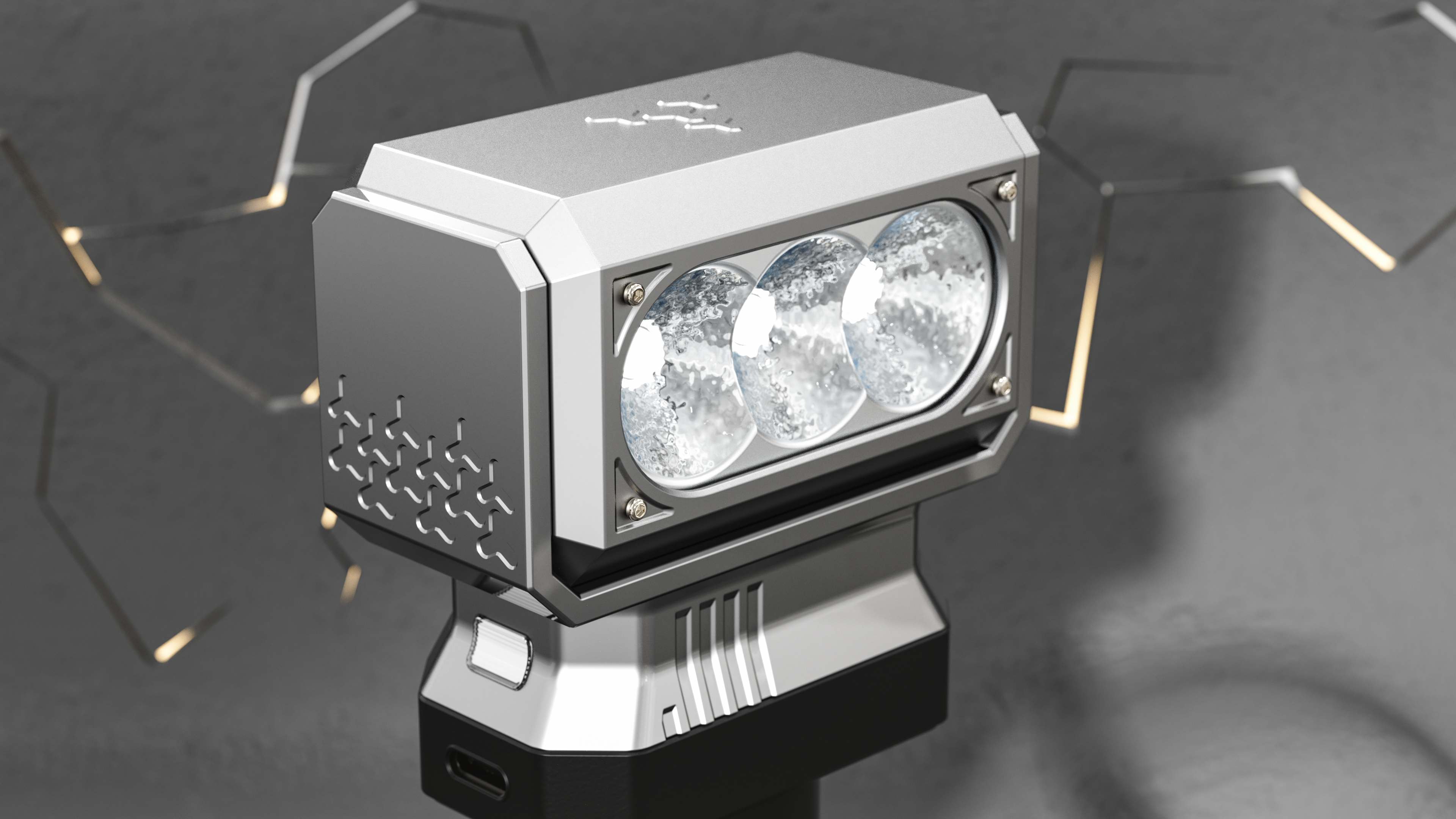 Combination of violent hand fan and outdoor hand lamp，