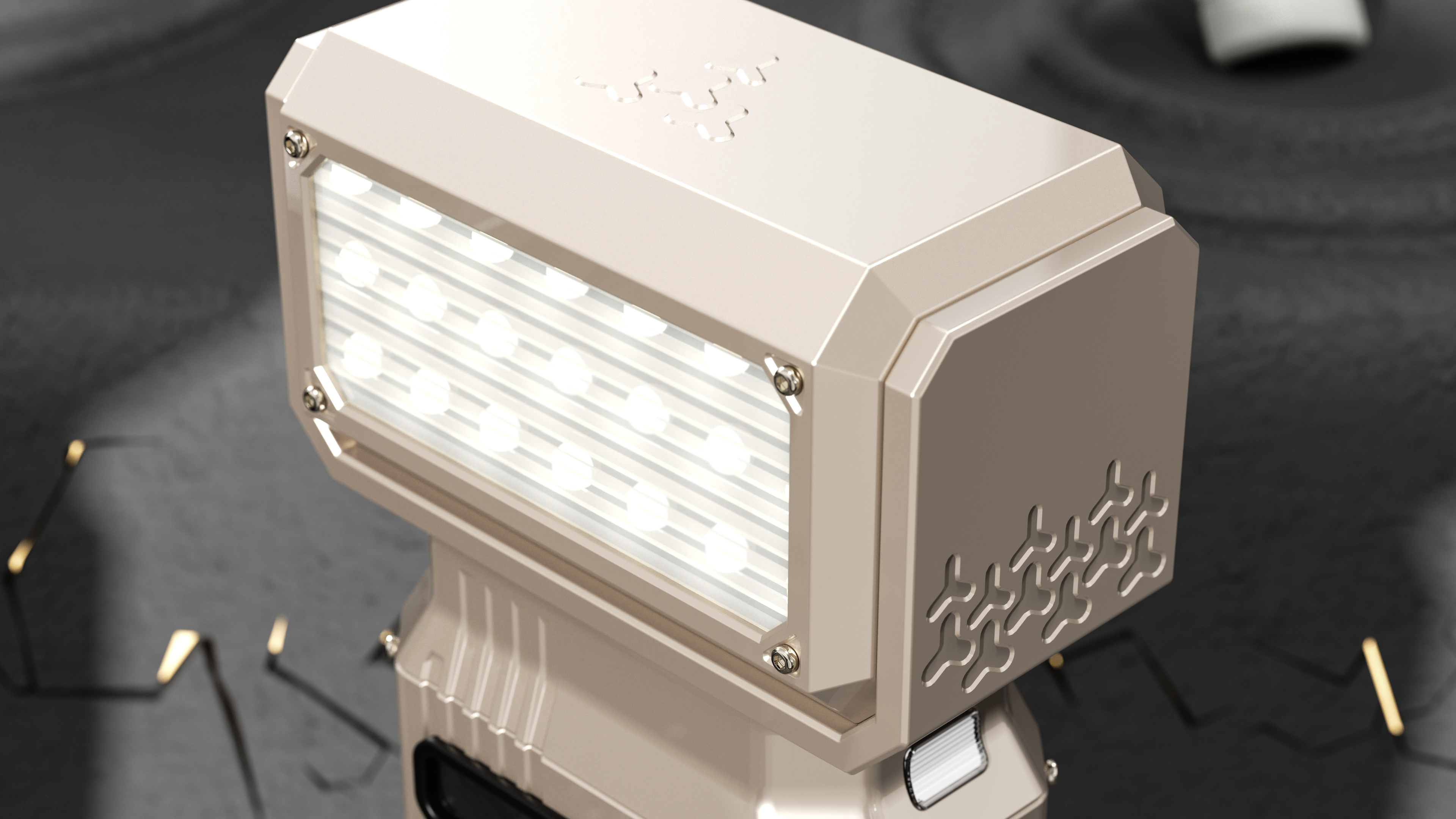 Combination of violent hand fan and outdoor hand lamp，