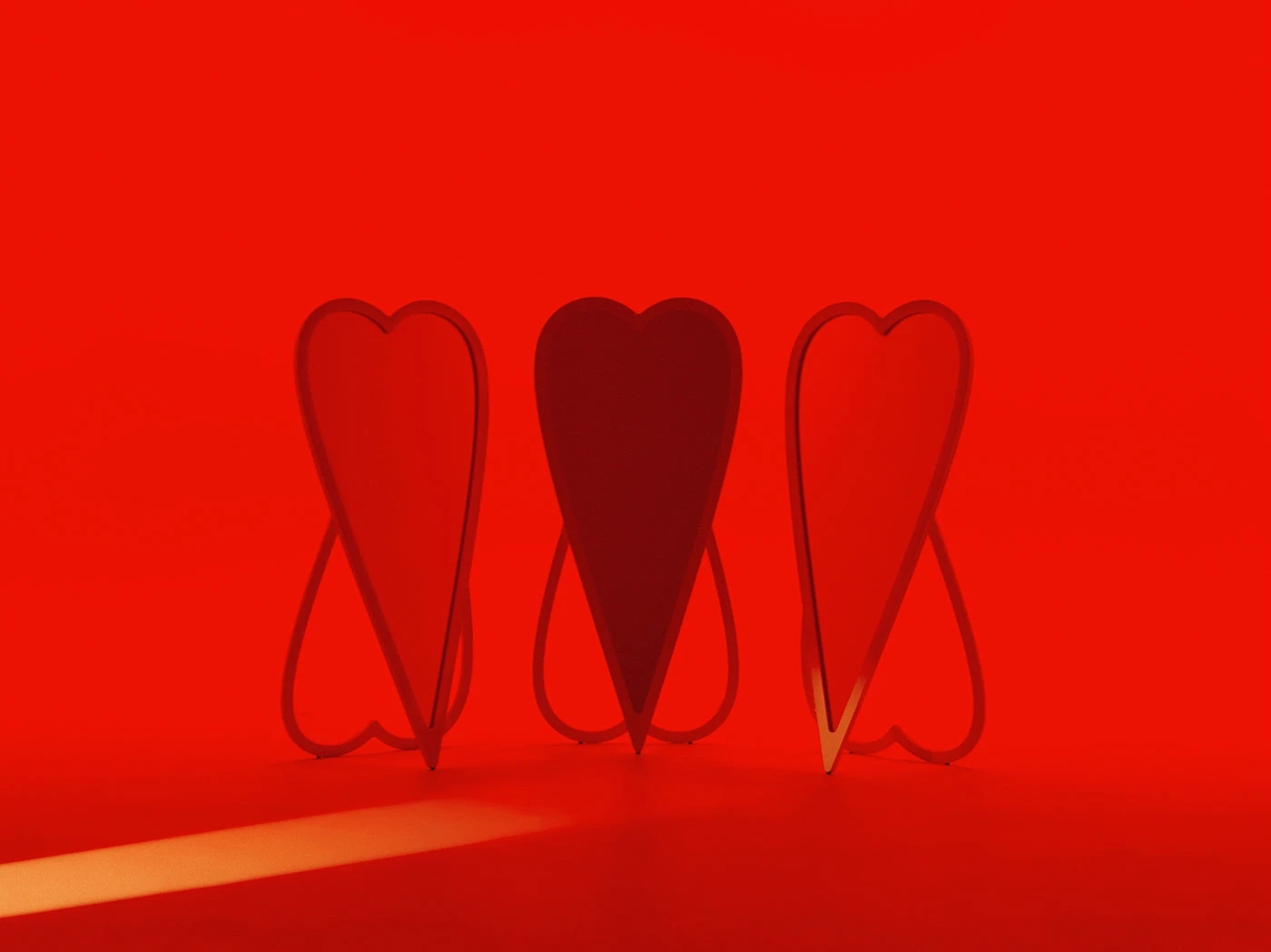 Heart，mirror，Housewear & Furnishings，Home furnishings，