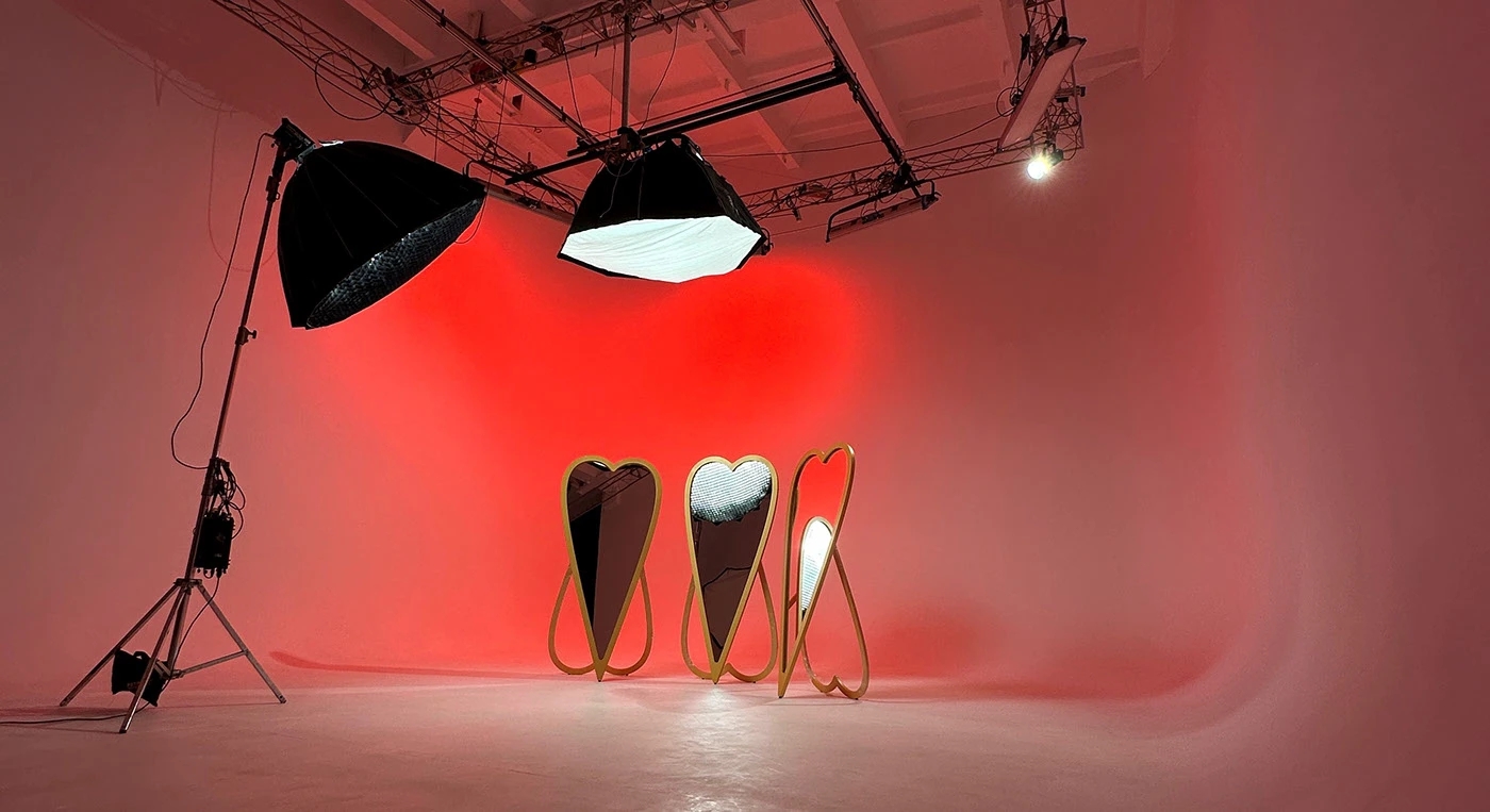 Heart，mirror，Housewear & Furnishings，Home furnishings，