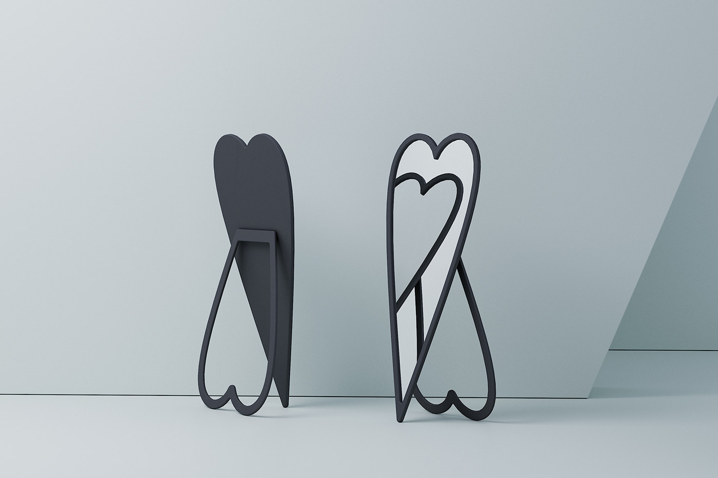 Heart，mirror，Housewear & Furnishings，Home furnishings，