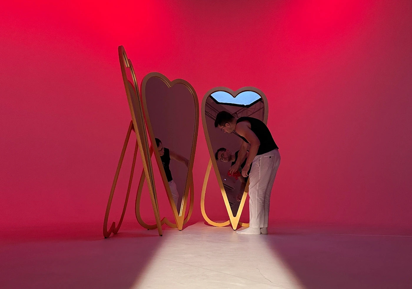 Heart，mirror，Housewear & Furnishings，Home furnishings，