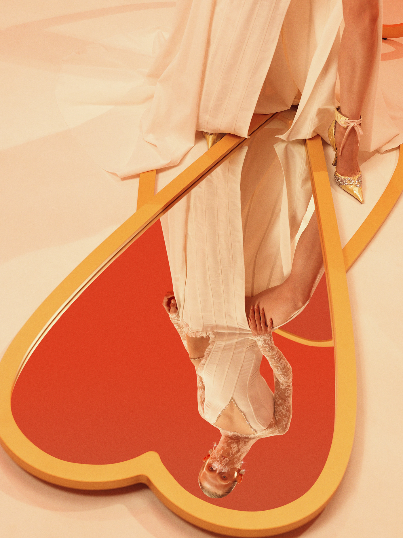 Heart，mirror，Housewear & Furnishings，Home furnishings，