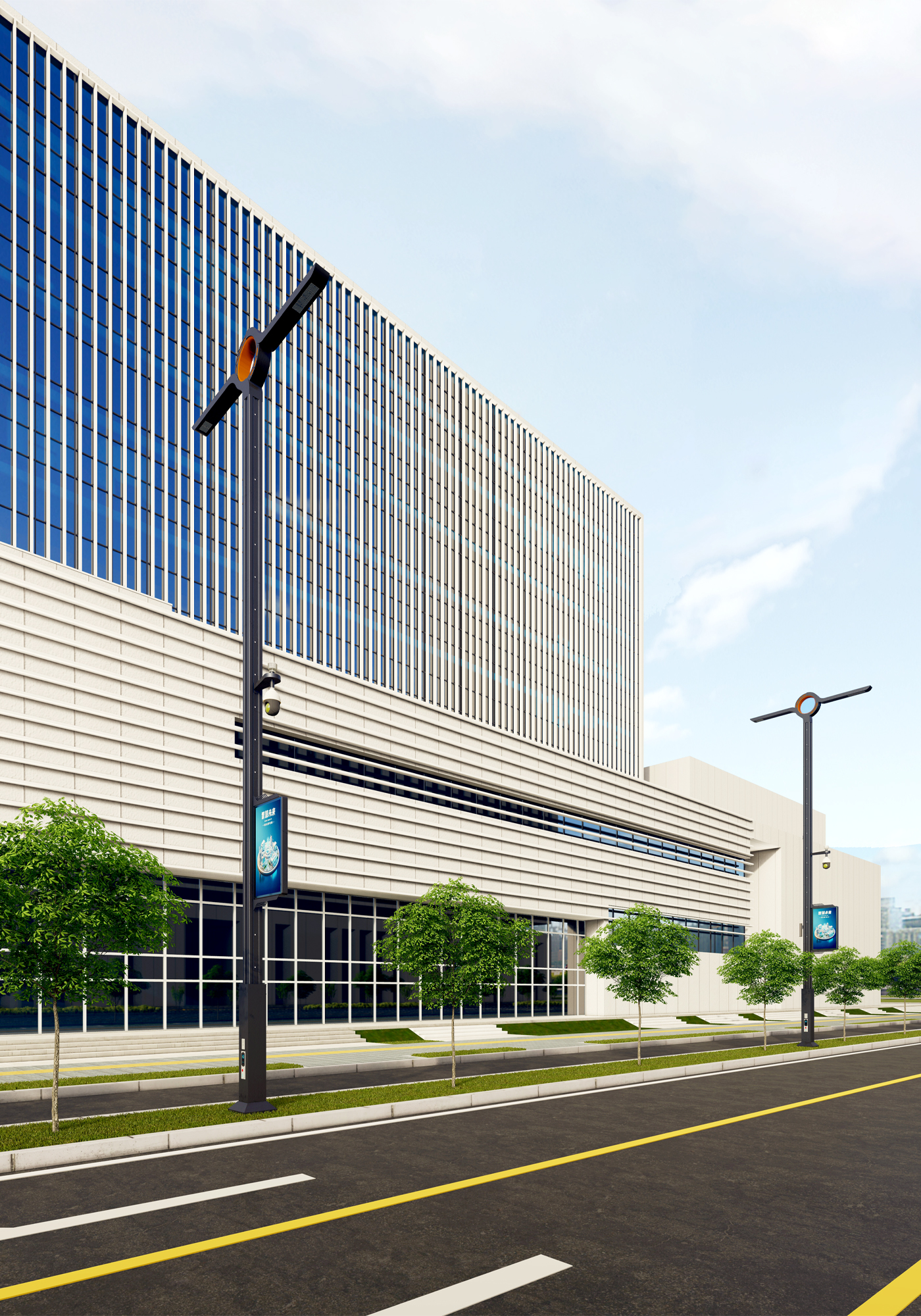 lighting，Smart street lamp，City Night Guardian，Technology street lamp，