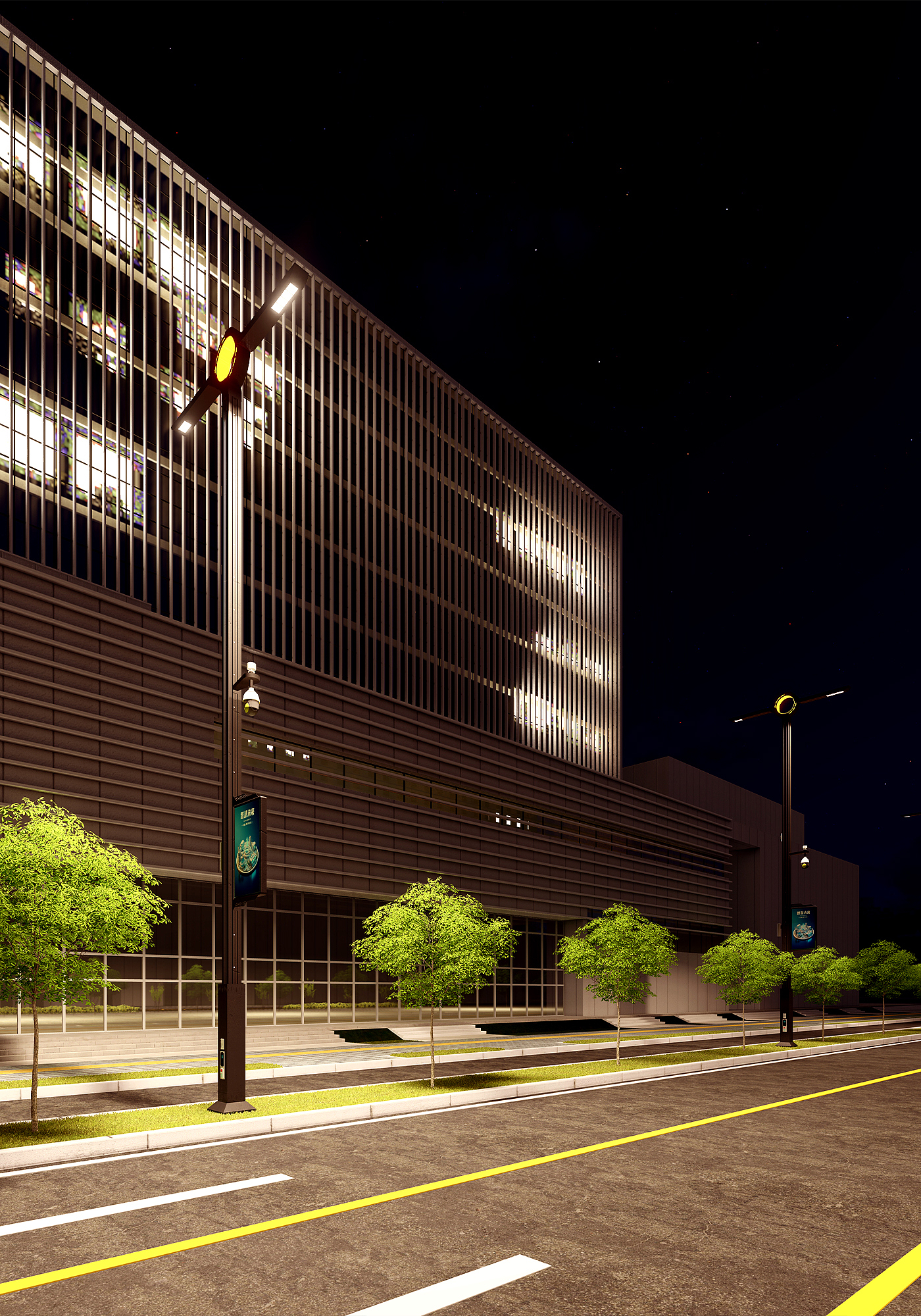 lighting，Smart street lamp，City Night Guardian，Technology street lamp，