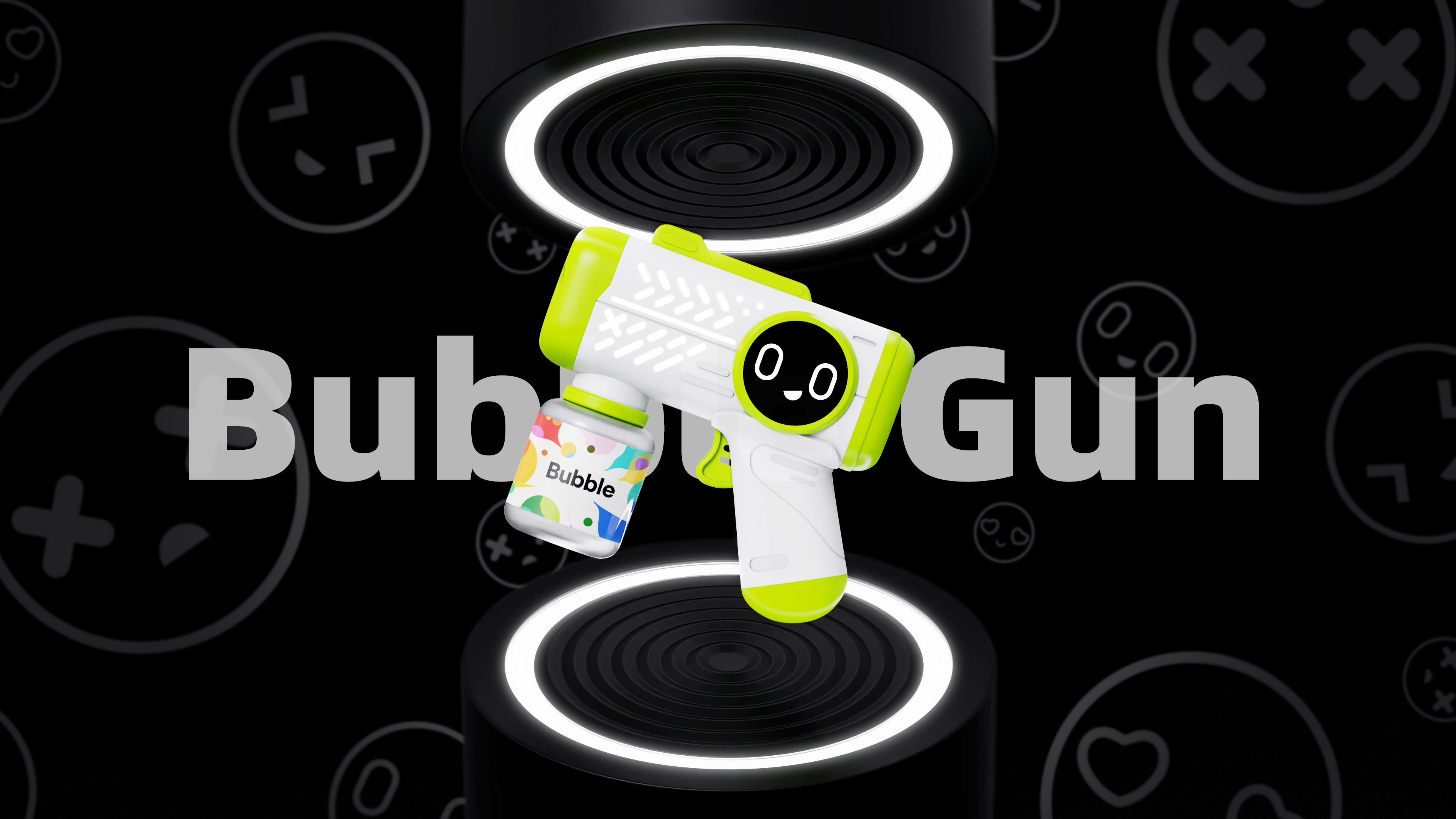 Bubble Gun，AI intelligence，Toys，Colorful Bubble，